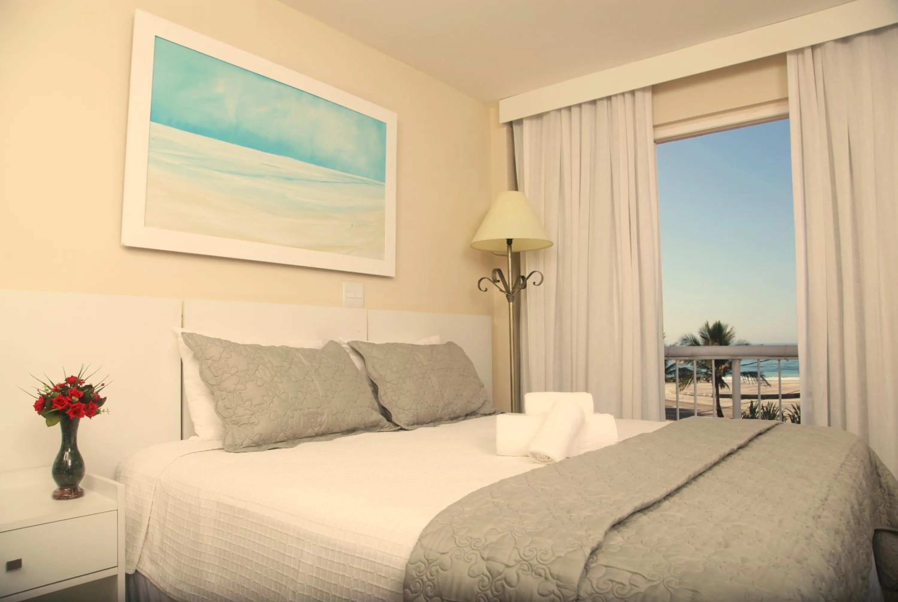 Bed in KS Beach Hotel