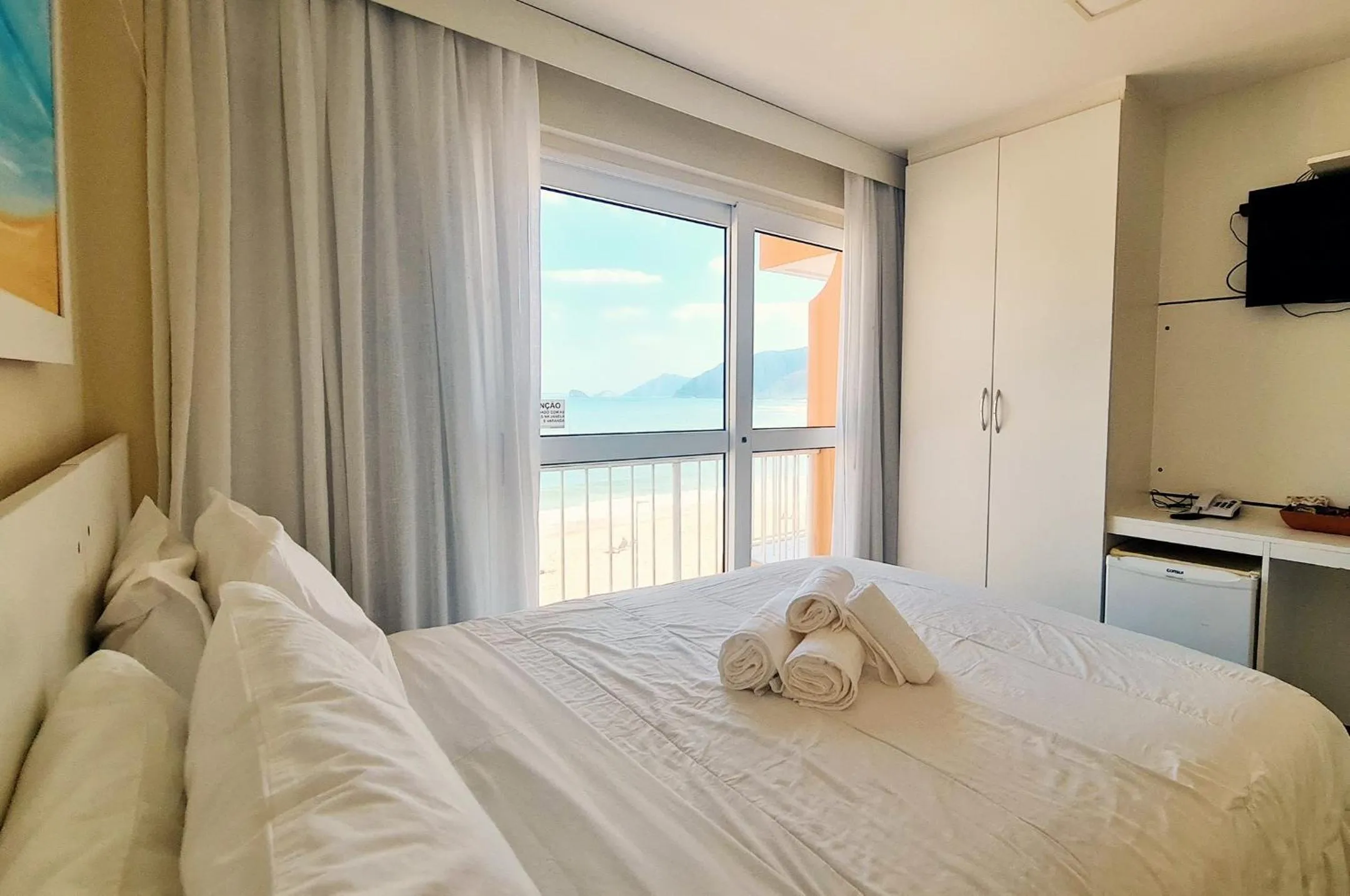 Bed in KS Beach Hotel