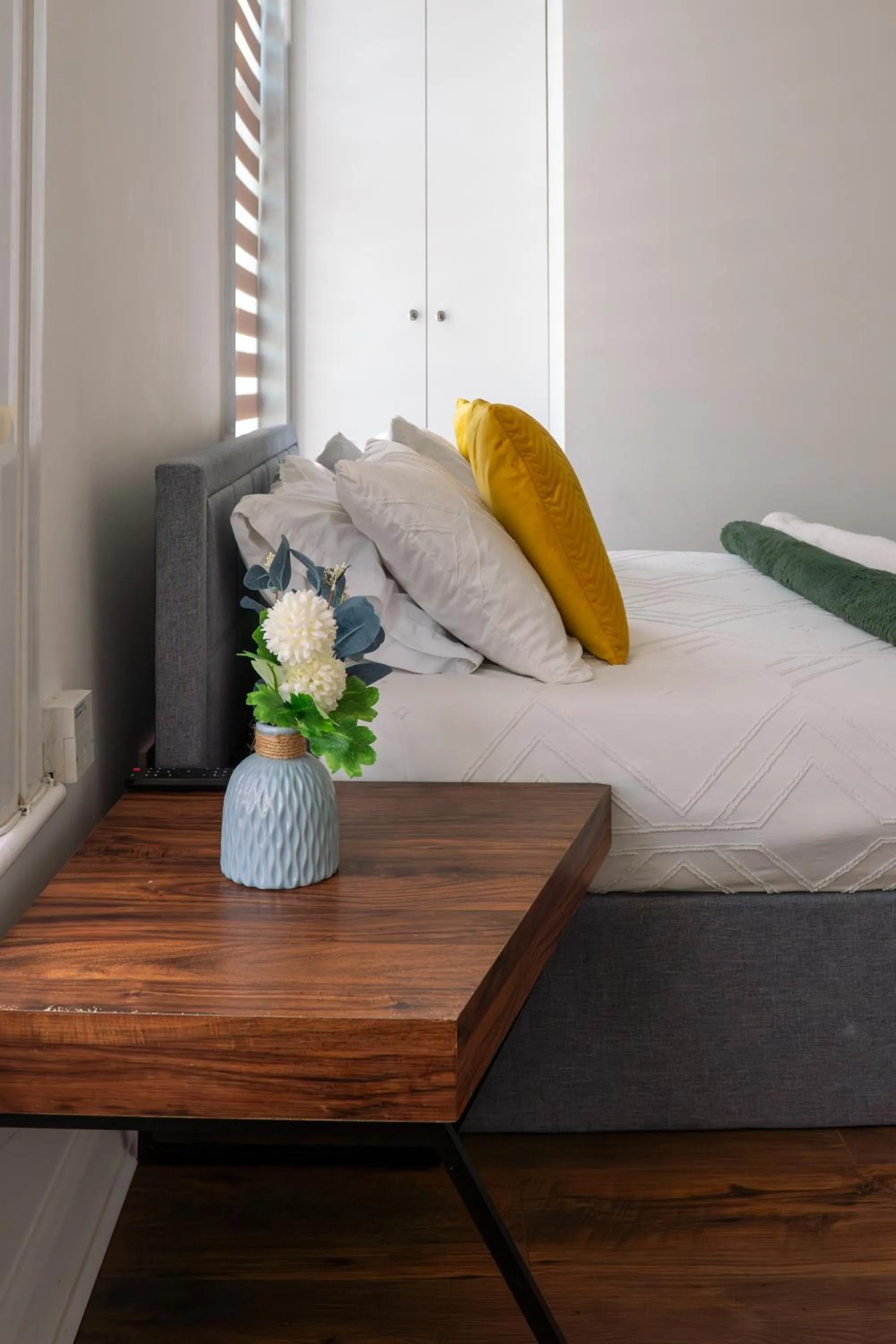 Bedroom, Bed in Dalston Luxe Studios, 10 minutes away from Liverpool Train Station