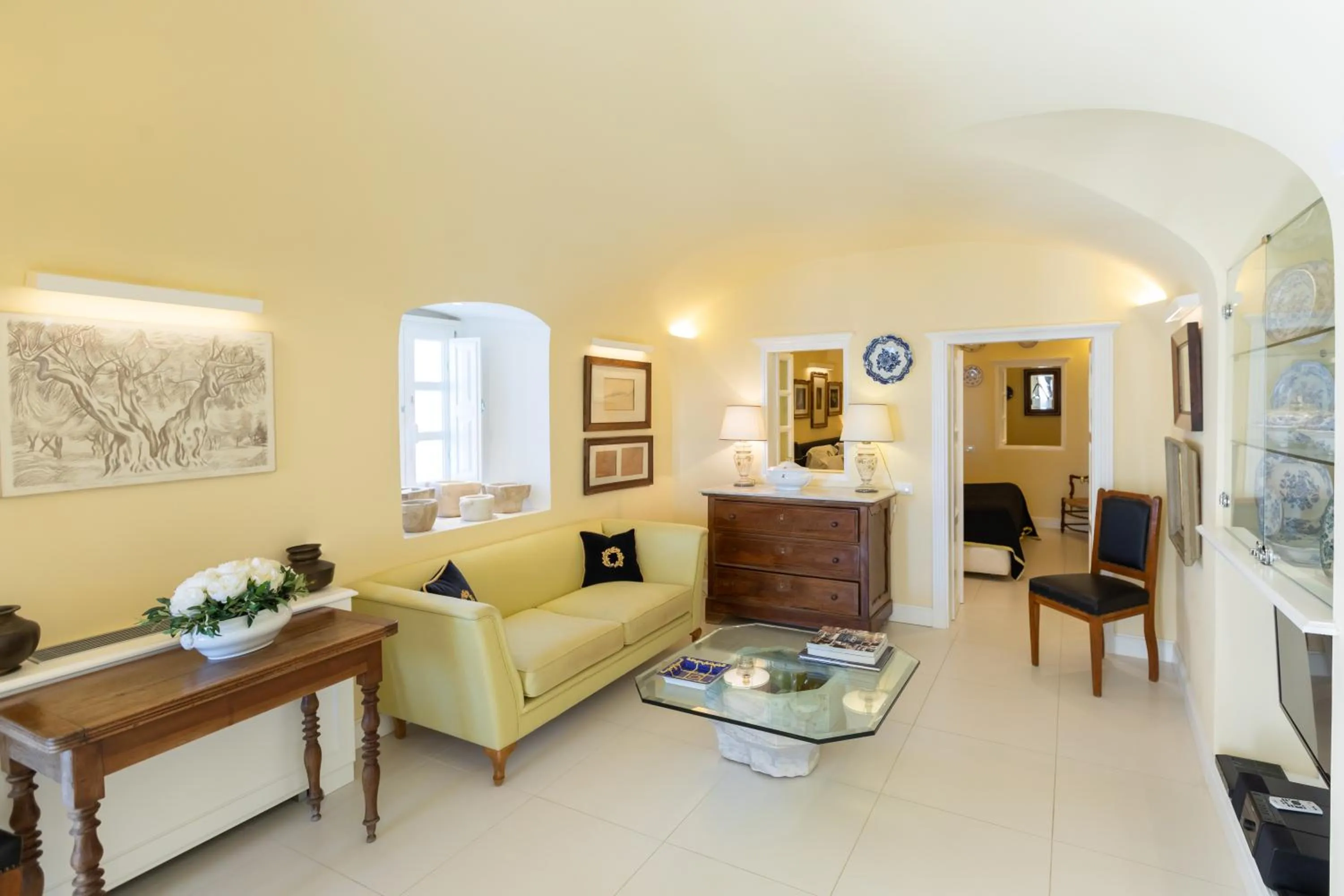 Seating area in The Tsitouras Collection