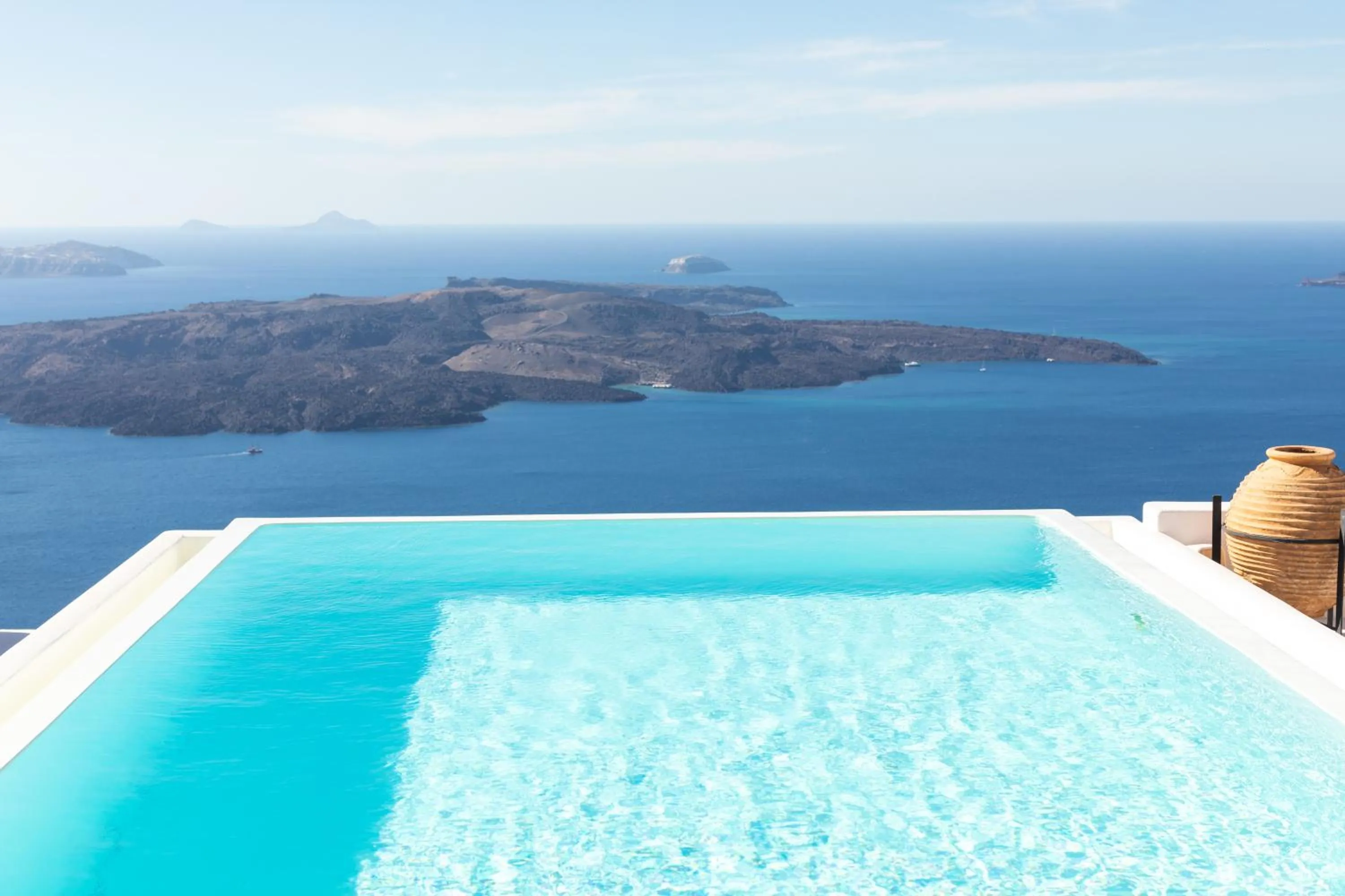 Pool view in The Tsitouras Collection