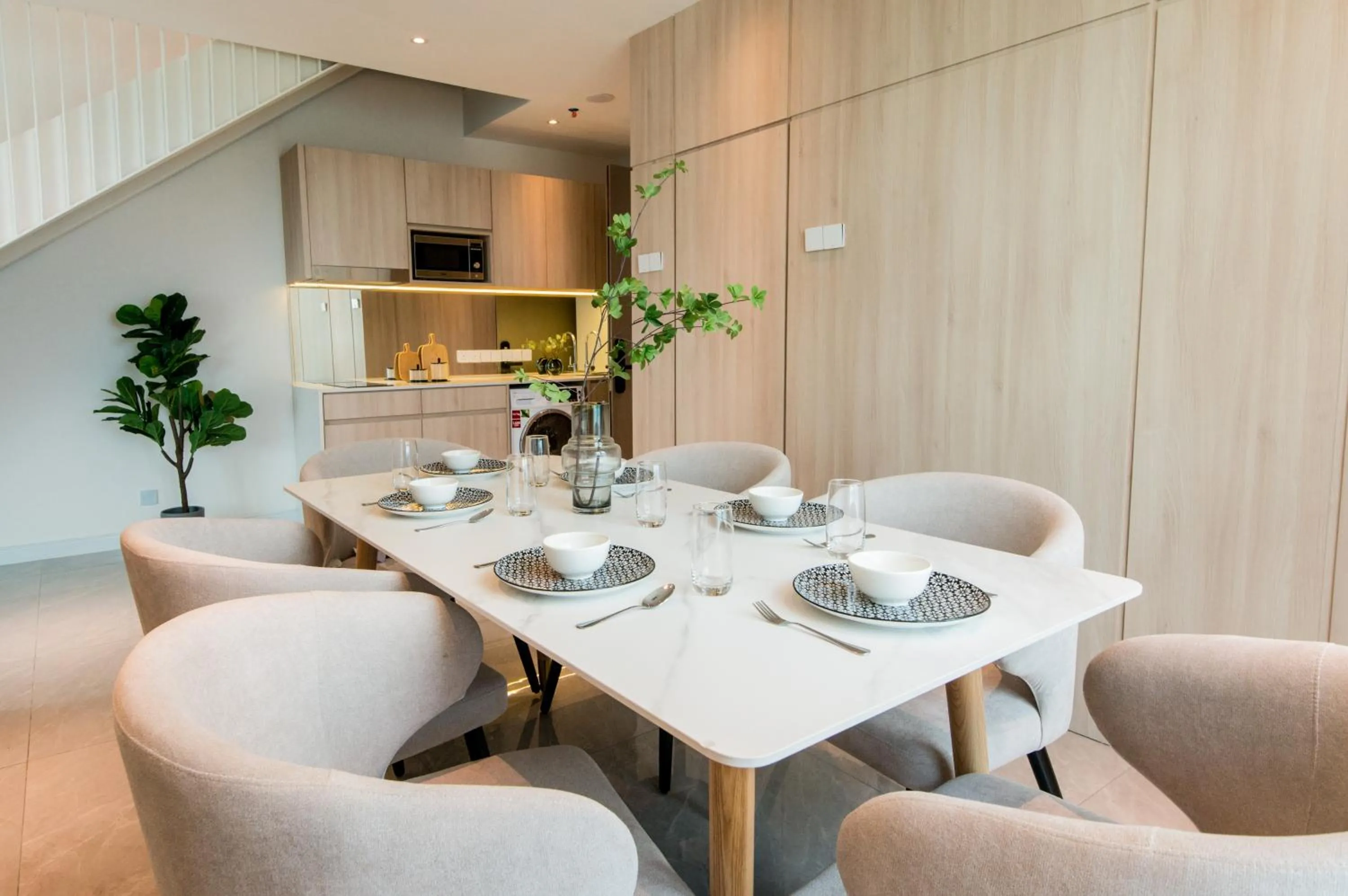 Kitchen or kitchenette in La,mer Butik Hotel