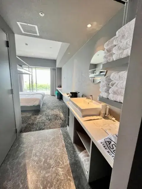 Bunk bed room with ocean view terrace in asbo stay hotel Bunk bed room with ocean view terrace in asbo stay hotel