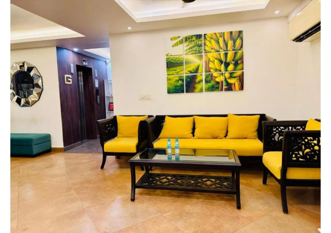 Seating area in BluO Amani Vagator - Boutique Hotel Goa