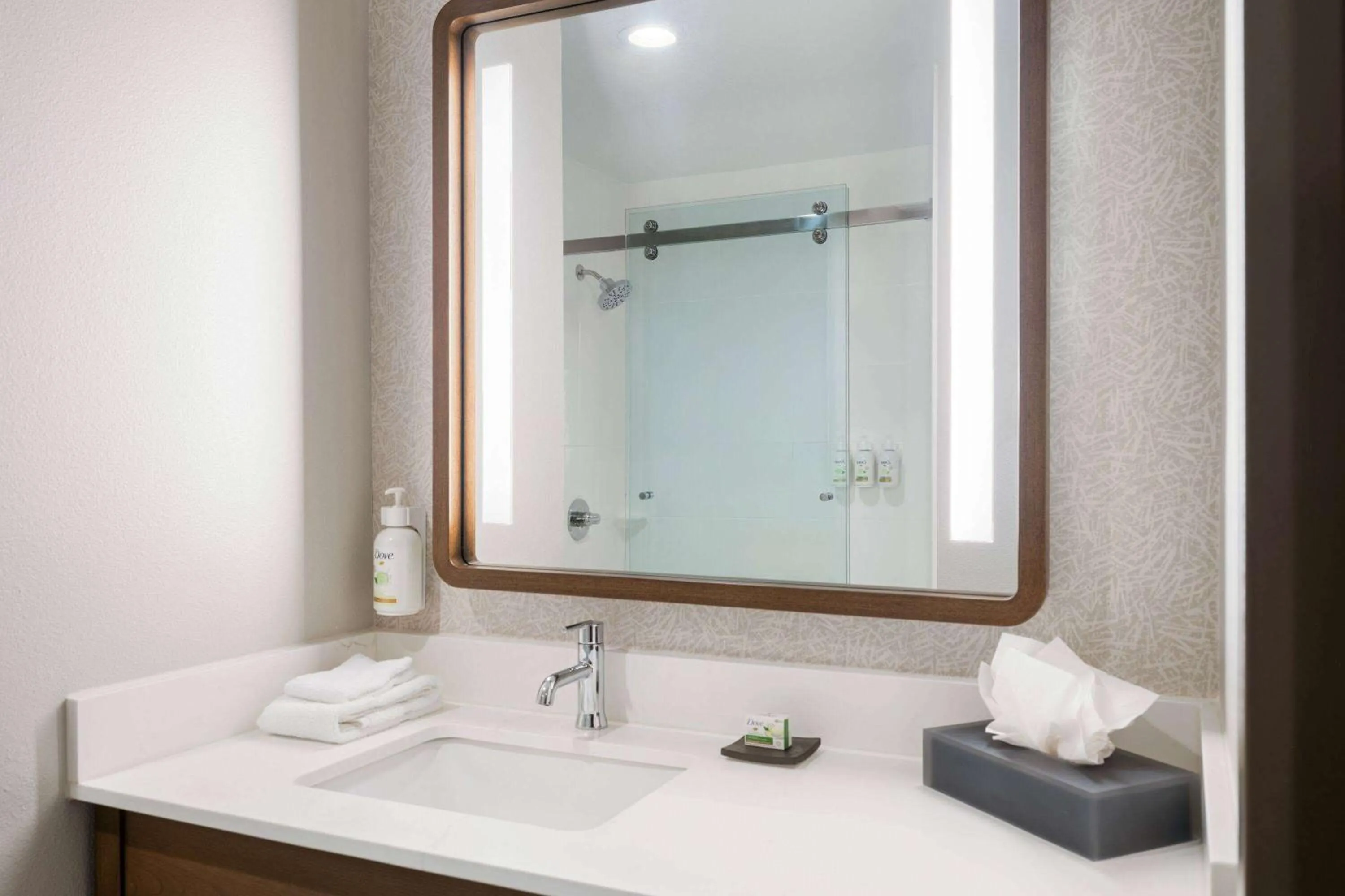 Bathroom in La Quinta Inn and Suites by Wyndham Lincoln