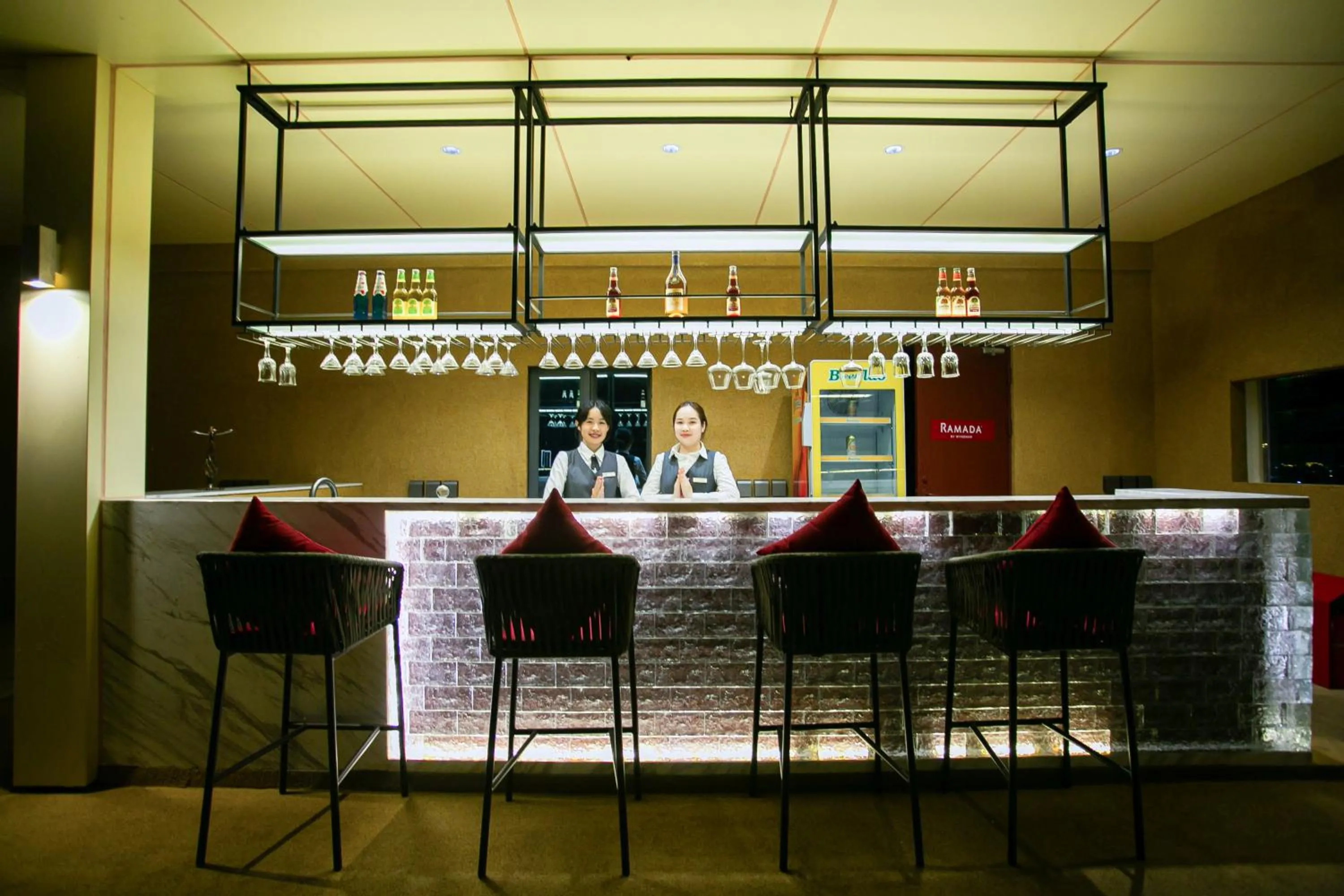 Lounge or bar in Ramada by Wyndham Vientiane Central