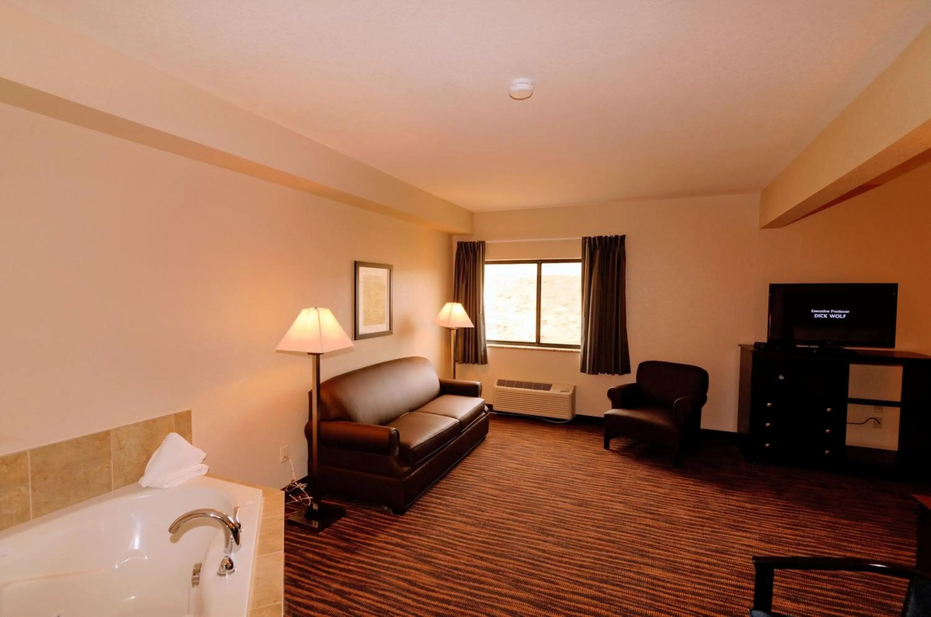TV and multimedia, Bed in Cobblestone Inn & Suites - Denison | Oak Ridge