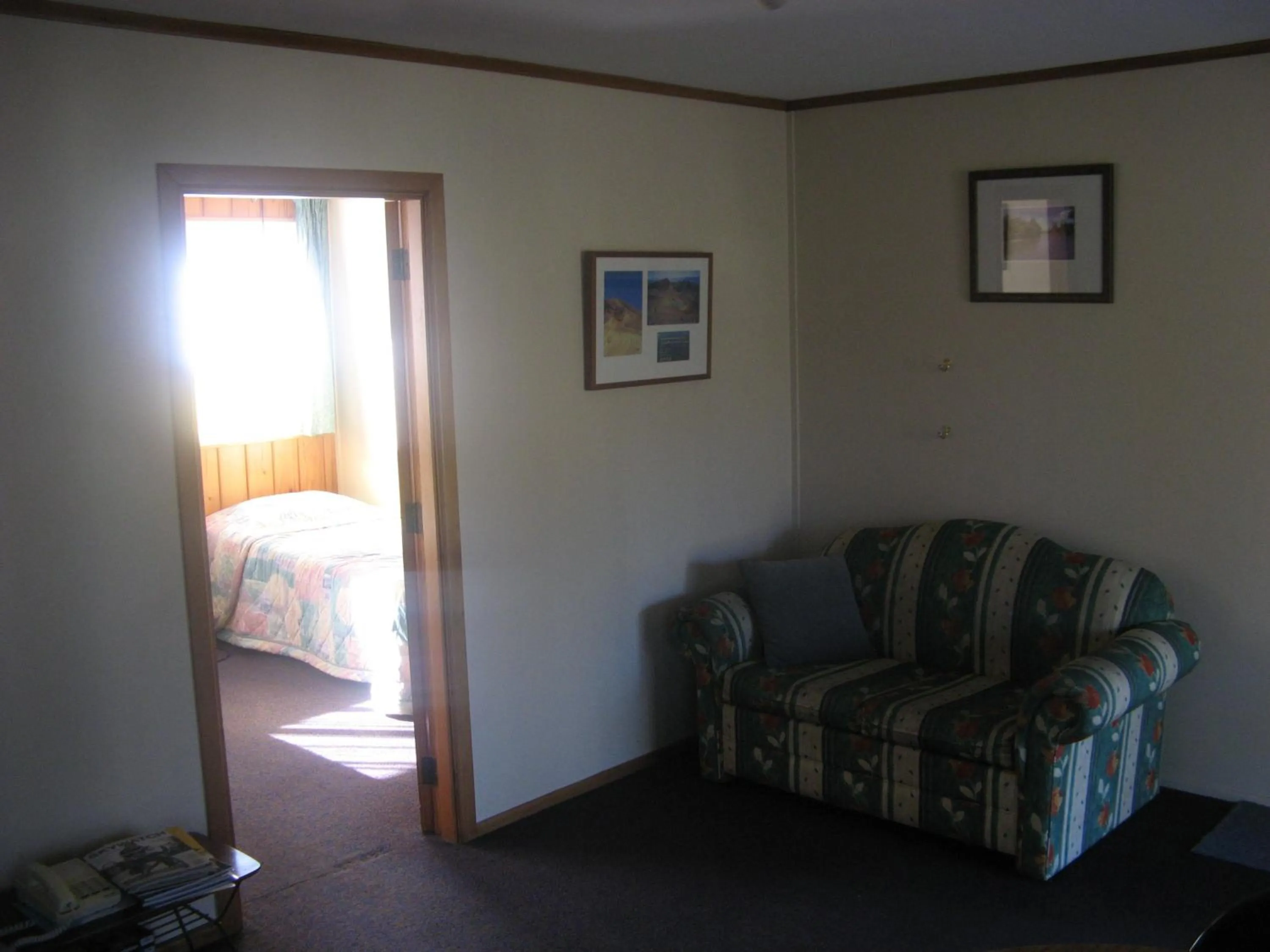 Bed in Tongariro River Motel