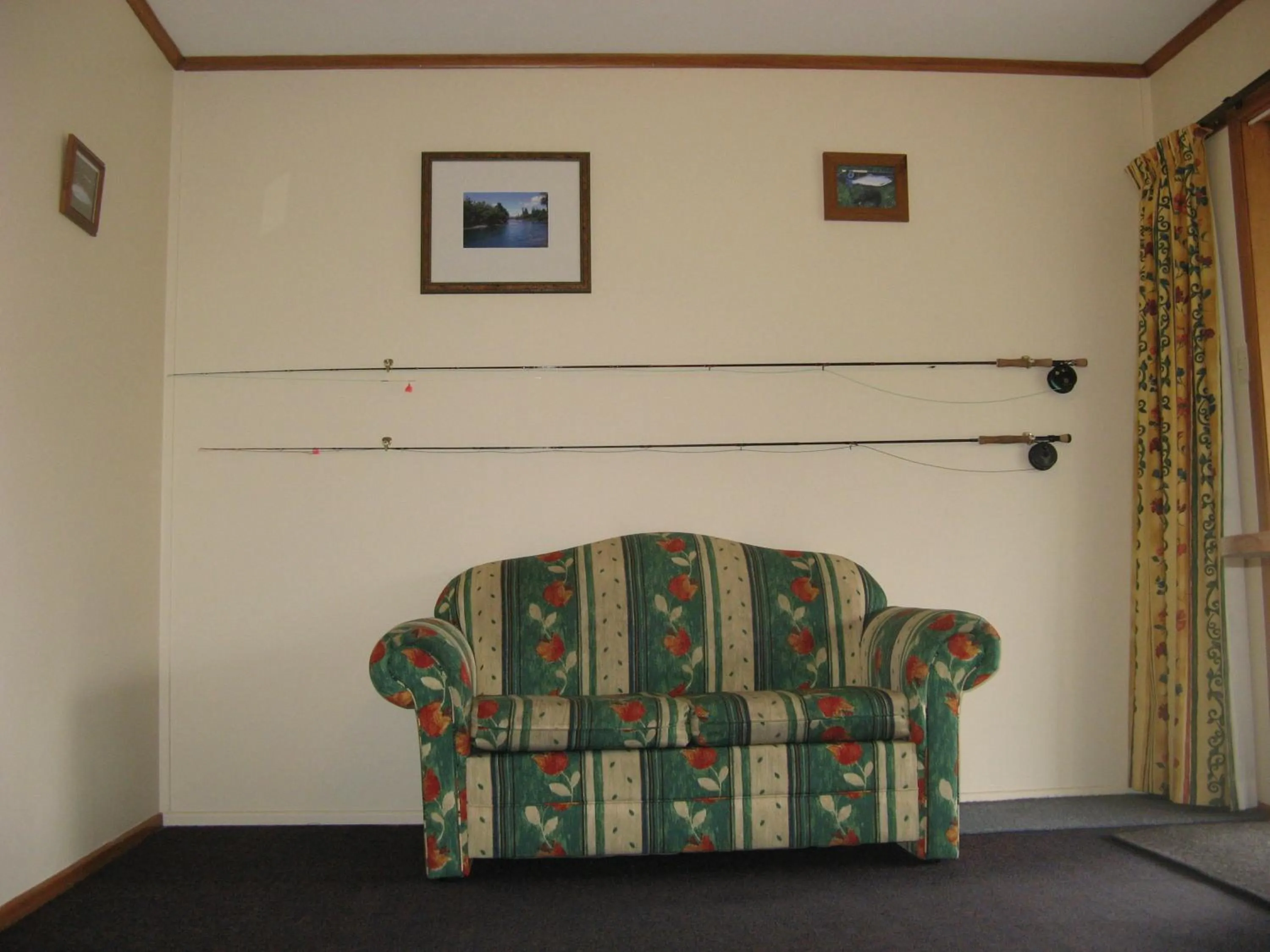 Living room in Tongariro River Motel