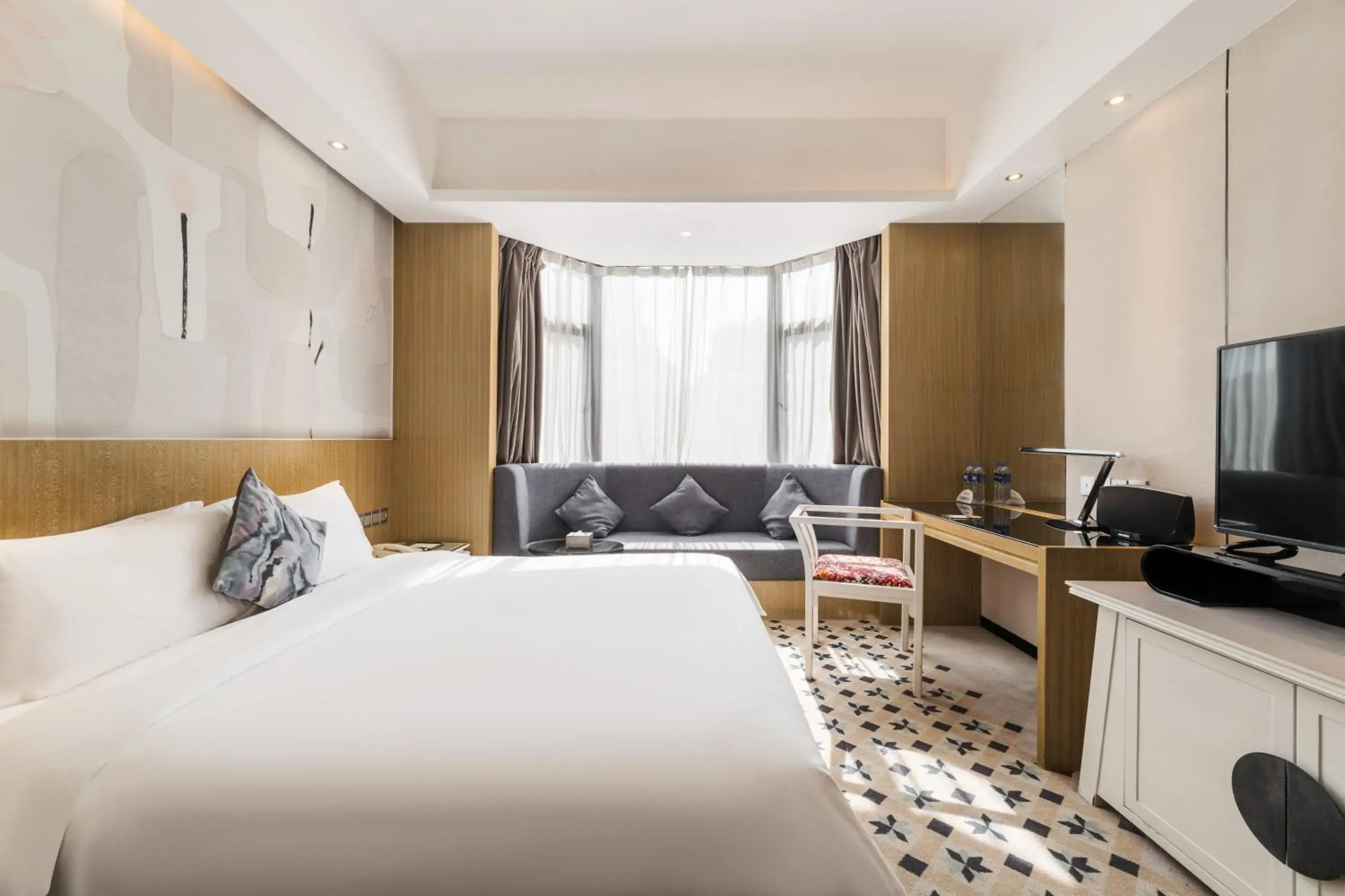 Bed in Paco Hotel Tianpingjia Metro Guangzhou Bed in Paco Hotel Tianpingjia Metro Guangzhou