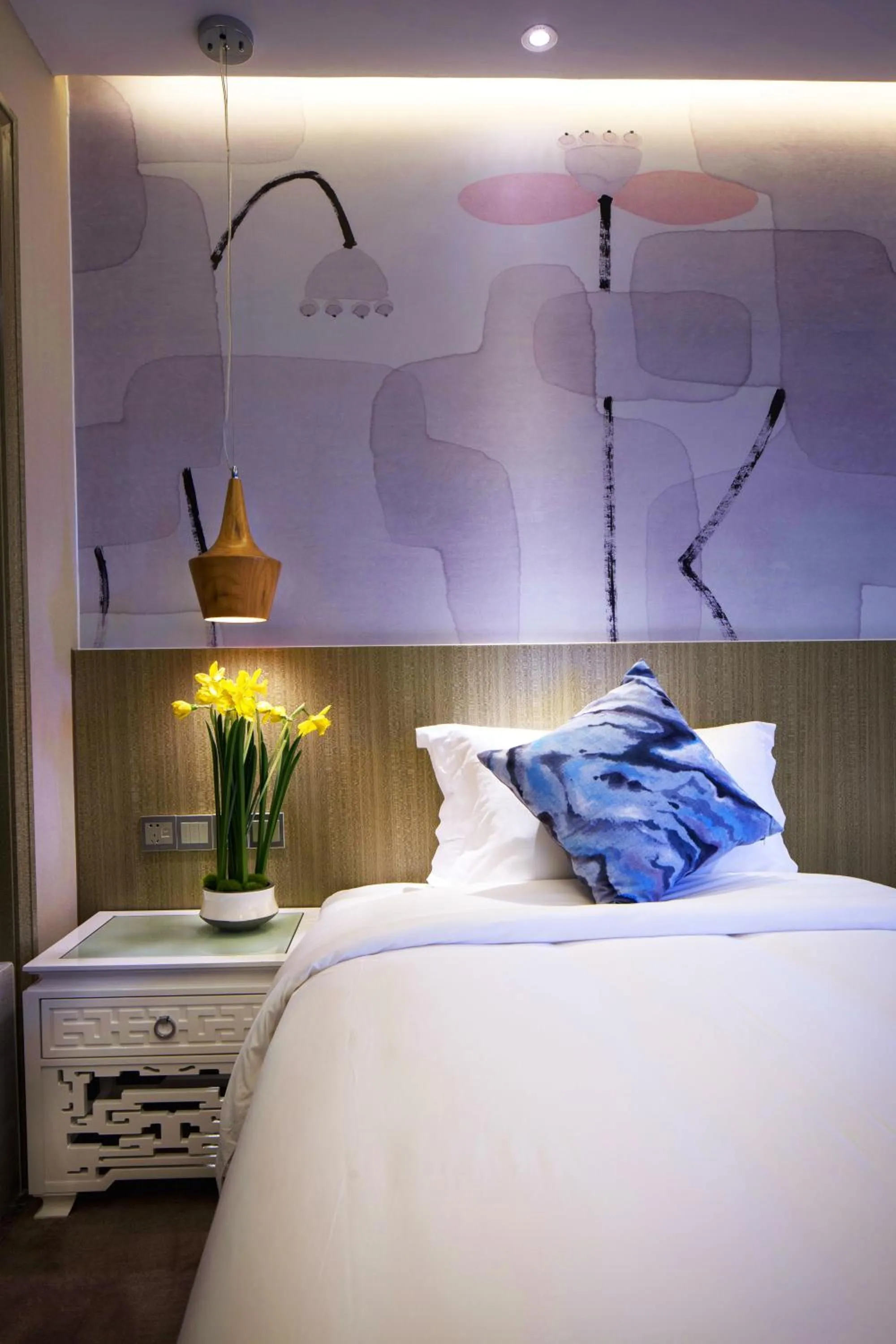 Decorative detail, Bed in Paco Hotel Tianpingjia Metro Guangzhou