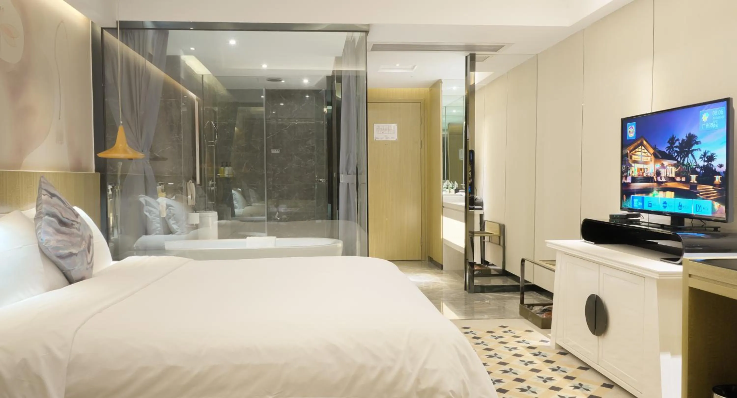 Bed in Paco Hotel Tianpingjia Metro Guangzhou