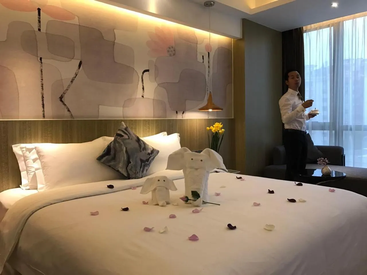 Bed in Paco Hotel Tianpingjia Metro Guangzhou