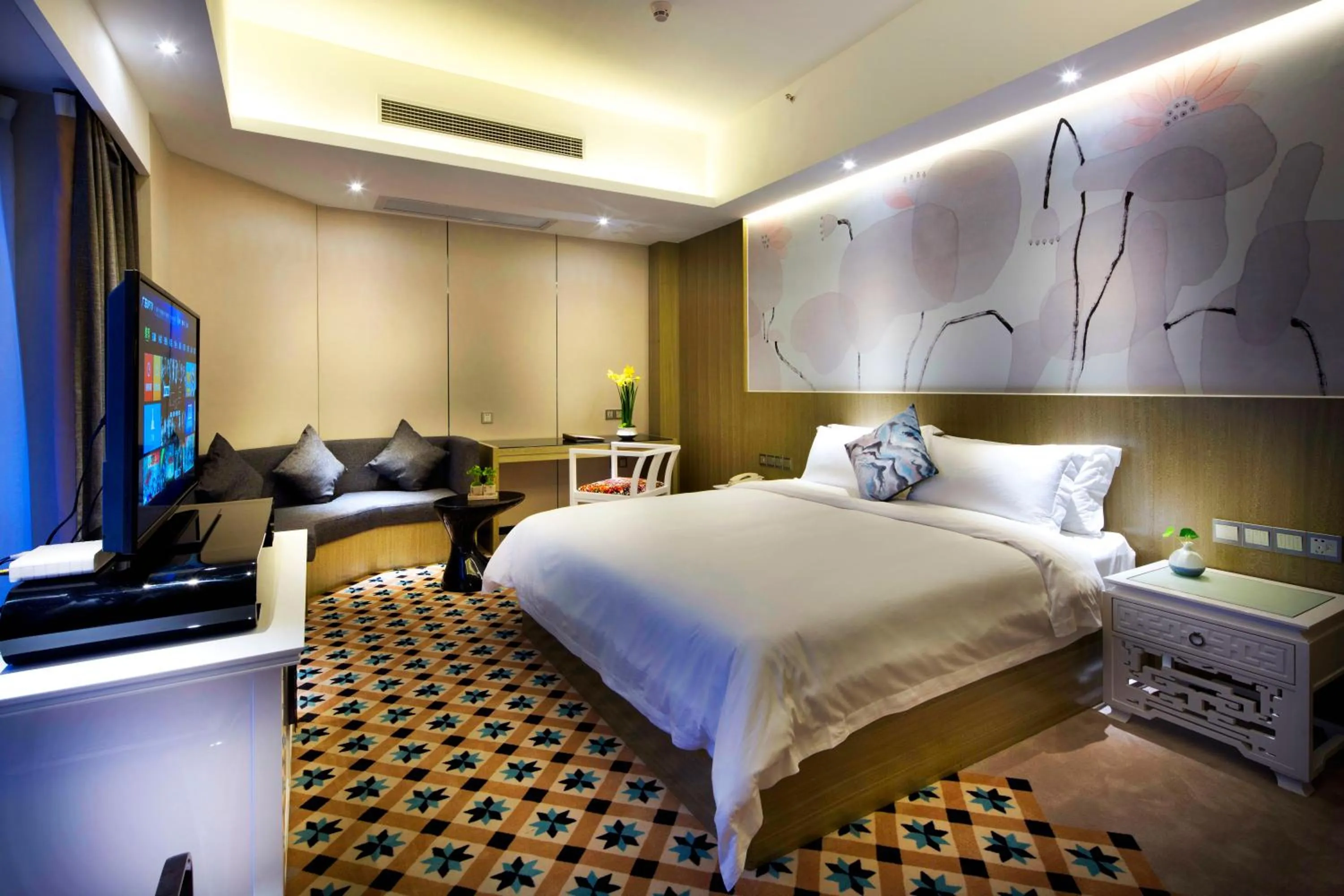 Bed in Paco Hotel Tianpingjia Metro Guangzhou