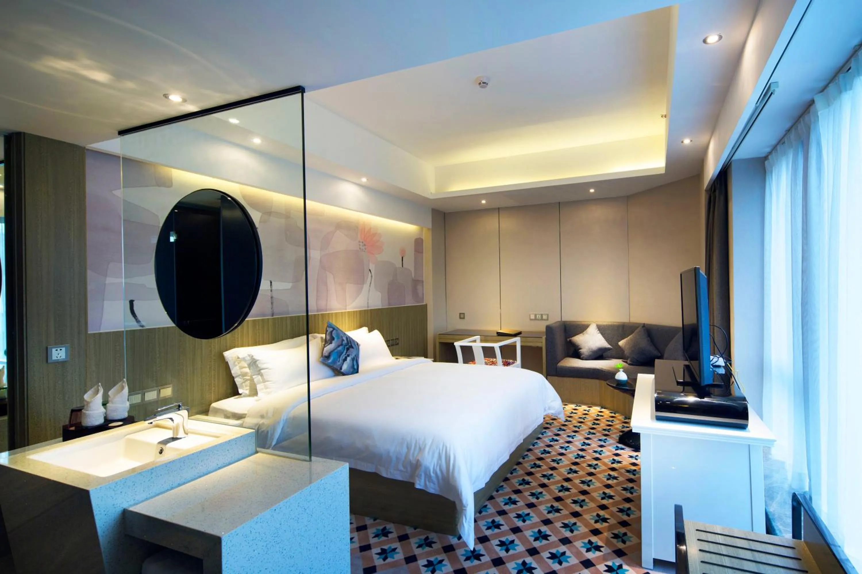 Bed in Paco Hotel Tianpingjia Metro Guangzhou