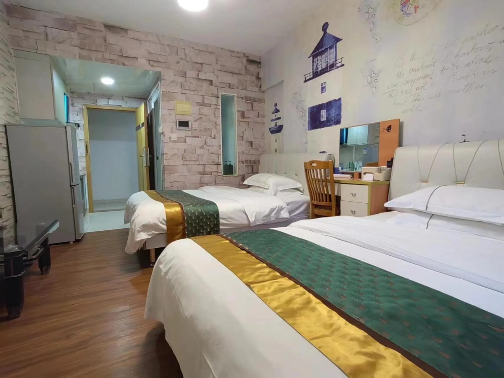 Photo of the whole room, Bed in Meiru Apartment Hotel Guangzhou Bolin Apartment