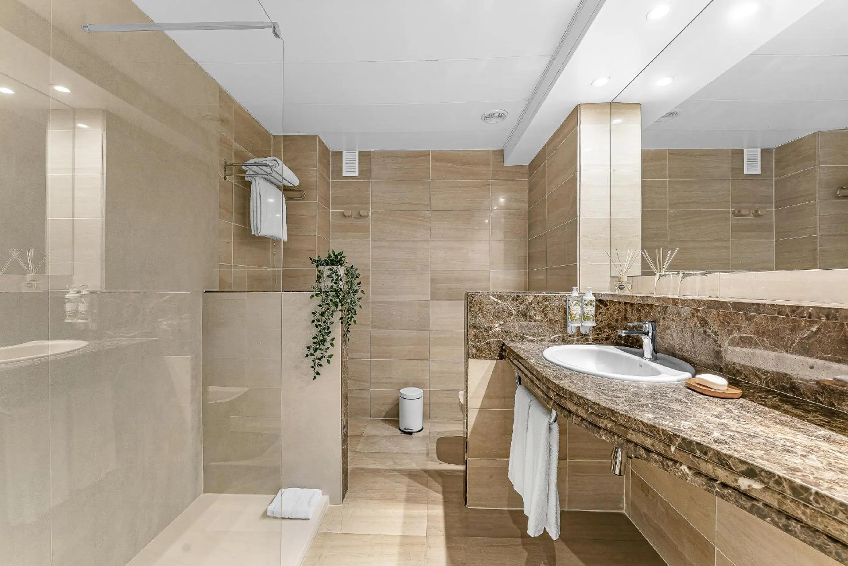 Shower in Acacia Suite