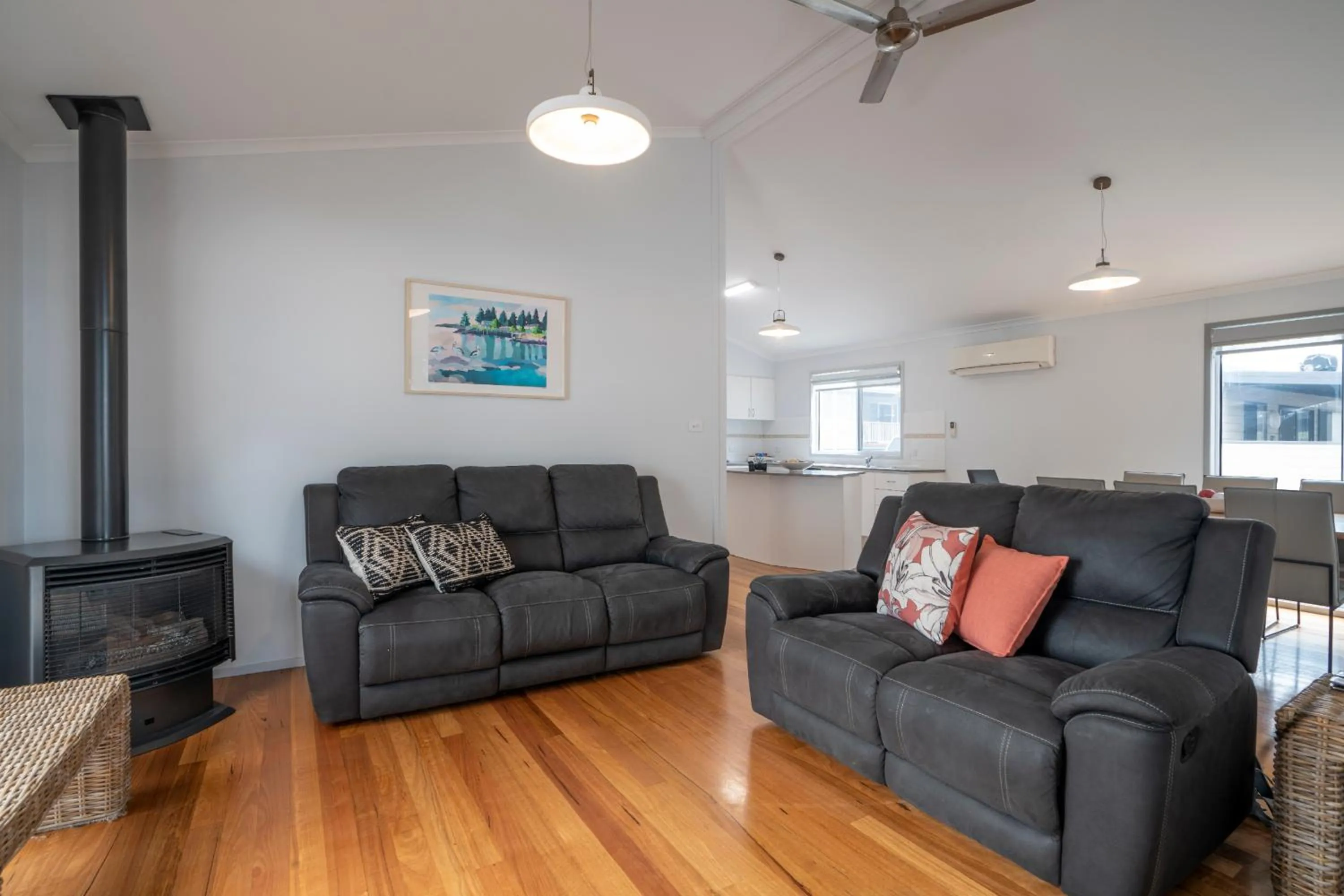 Living room in Surf Beach Holiday Park