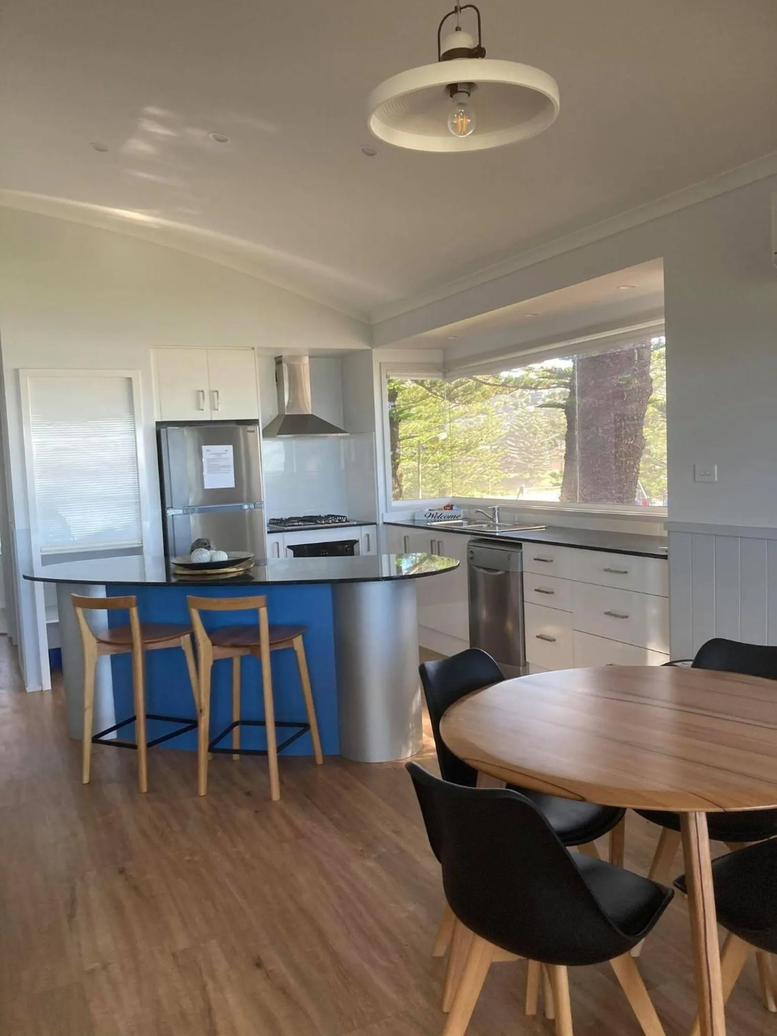 Dining area in Surf Beach Holiday Park