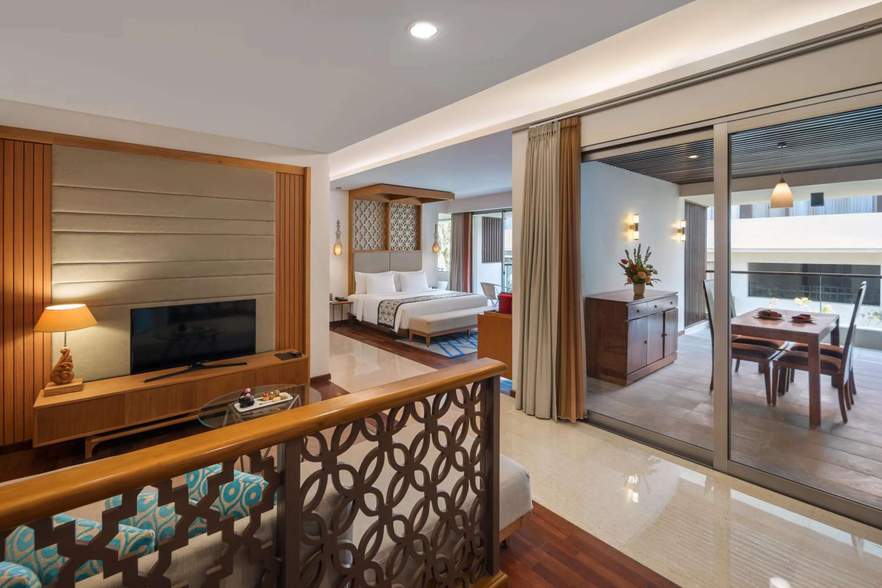 Communal lounge/ TV room, Bed in MERUSAKA Nusa Dua