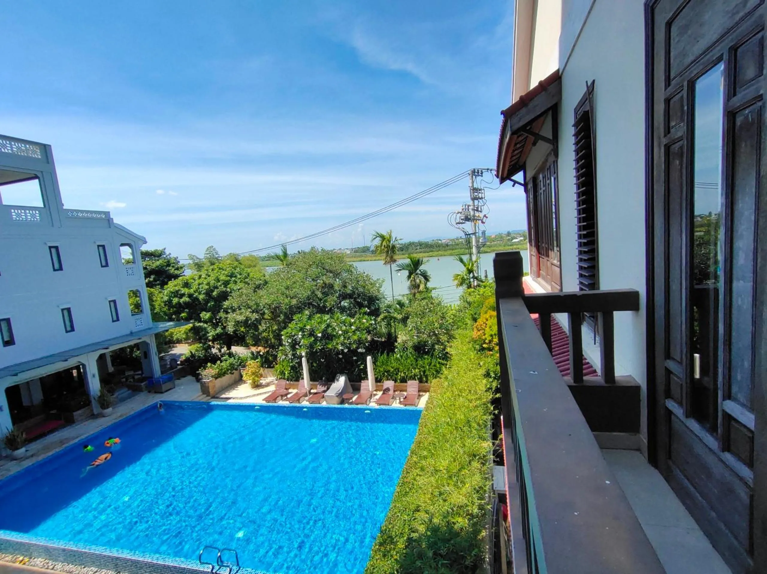 Pool view in B'Lan Riverside Villa