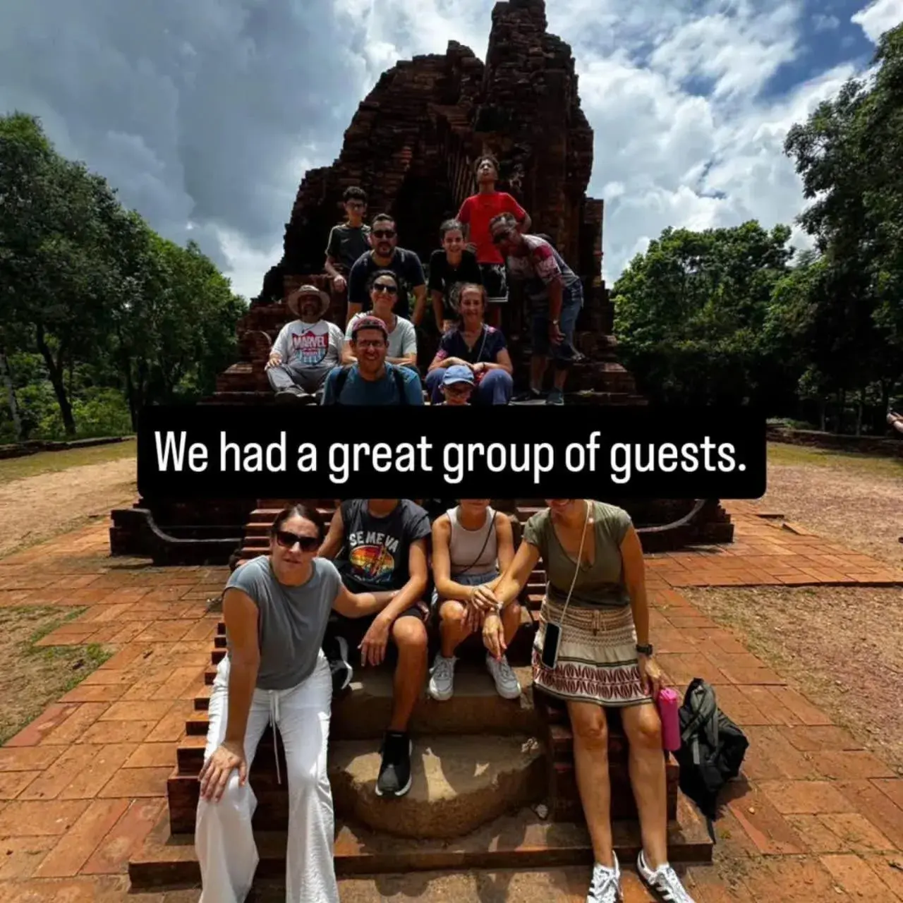 group of guests in B'Lan Riverside Villa group of guests in B'Lan Riverside Villa