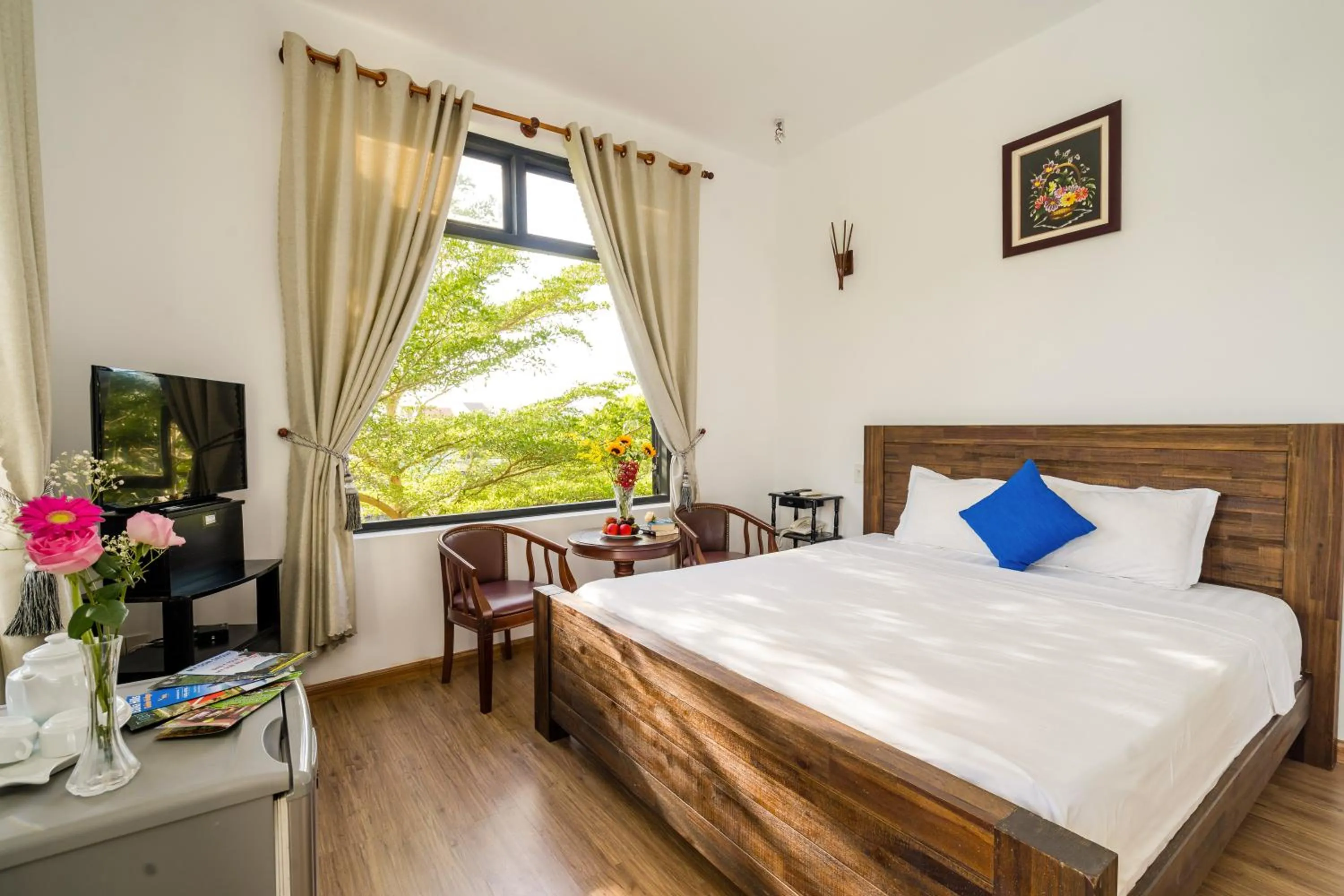 Bedroom in Blue An Bang Villa