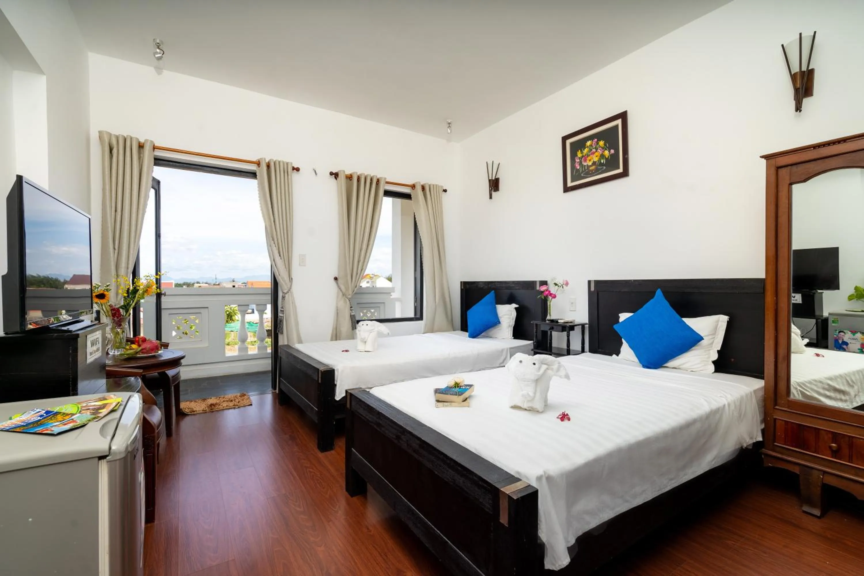 Bedroom in Blue An Bang Villa