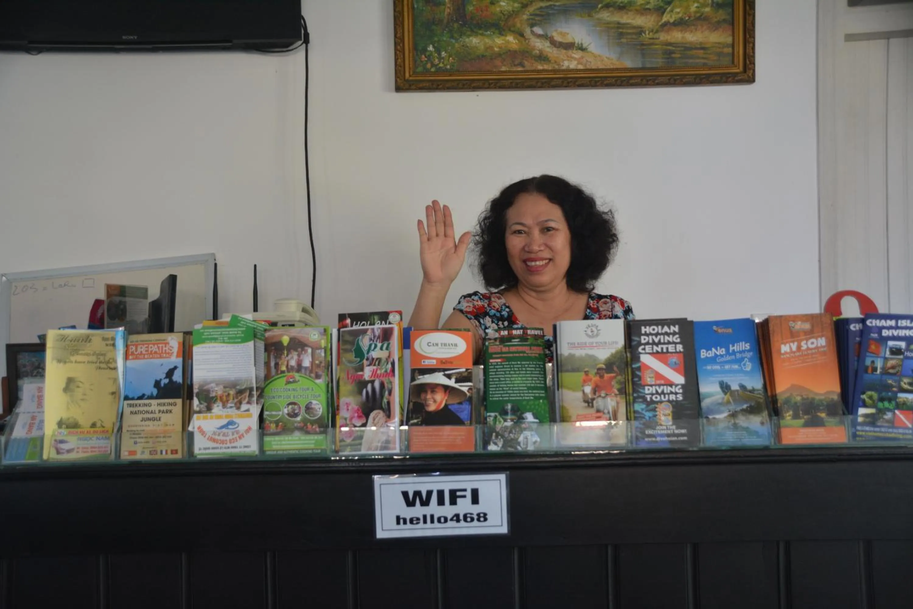 People in Blue An Bang Villa