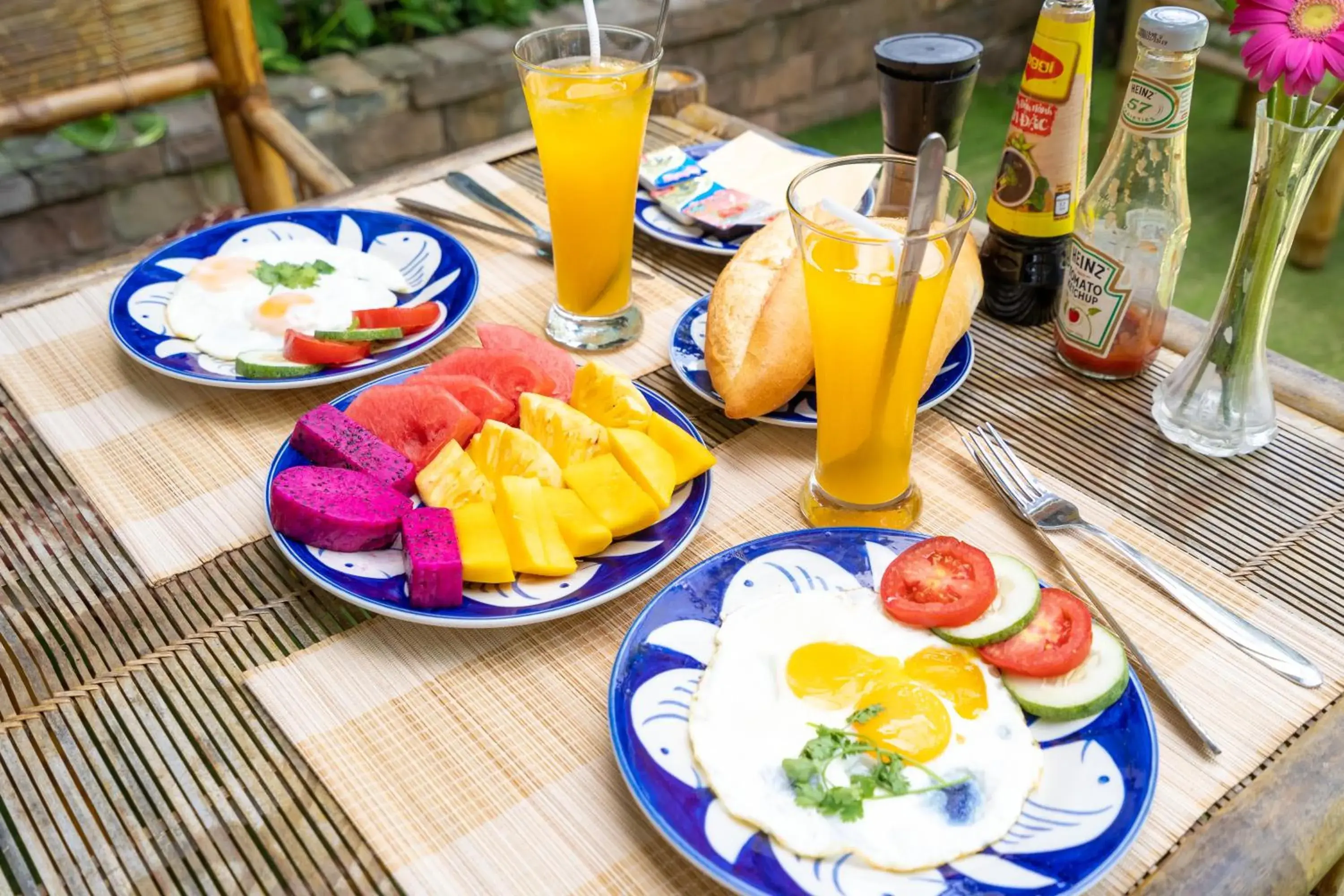 Breakfast in Blue An Bang Villa Breakfast in Blue An Bang Villa