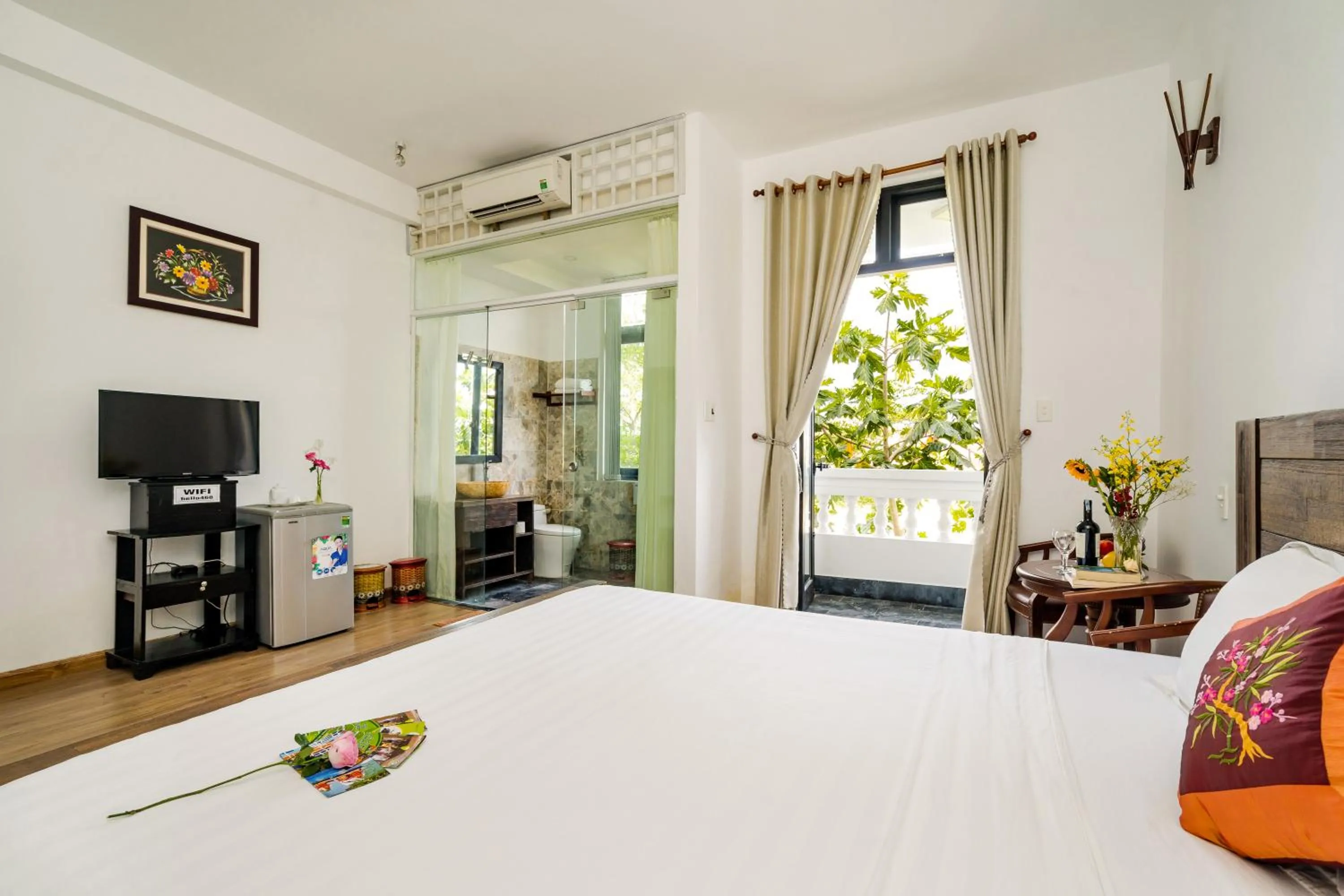 Bedroom in Blue An Bang Villa