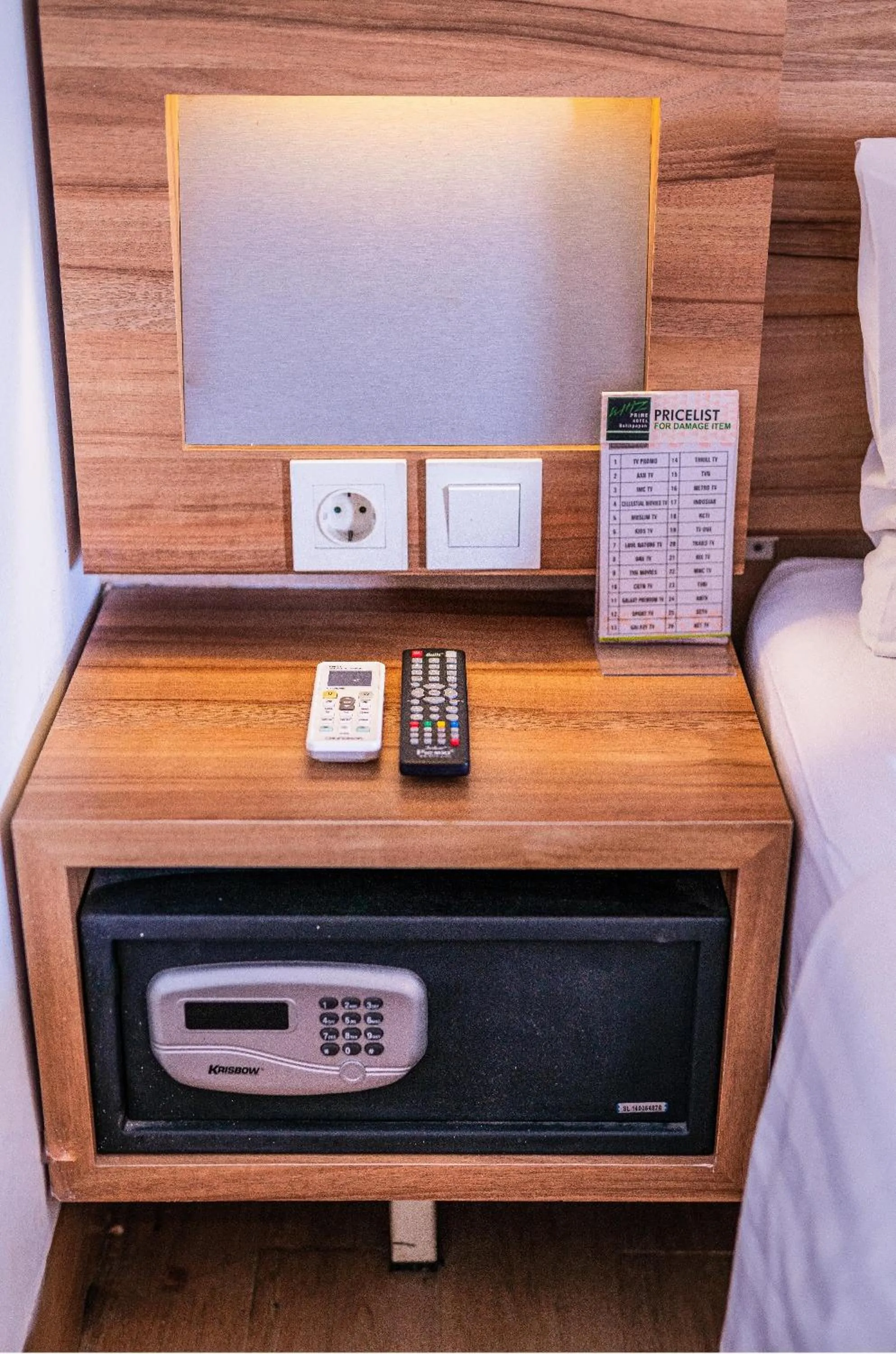 safe in Whiz Prime Hotel Balikpapan