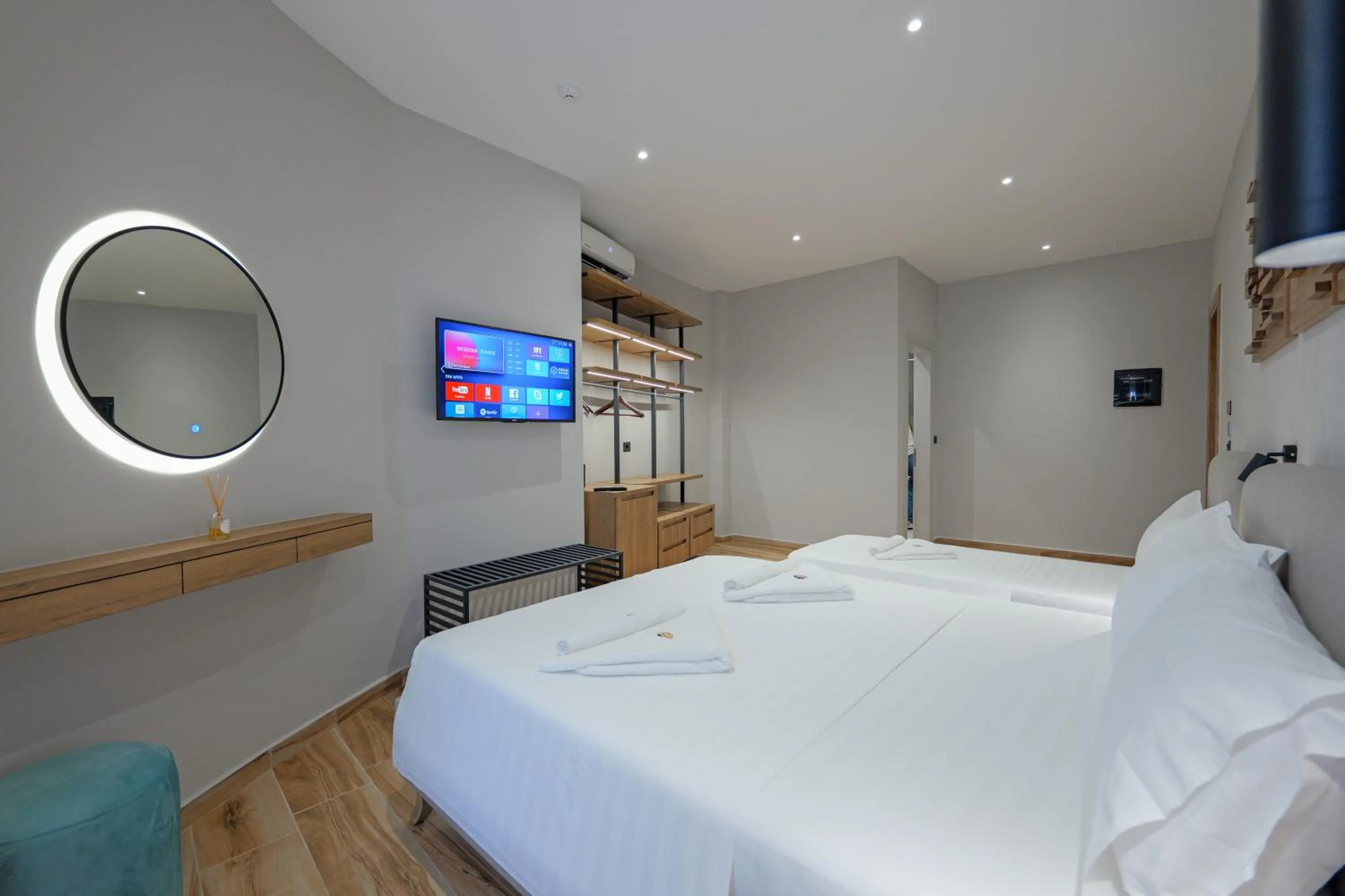 Bed in Hotel Kroi