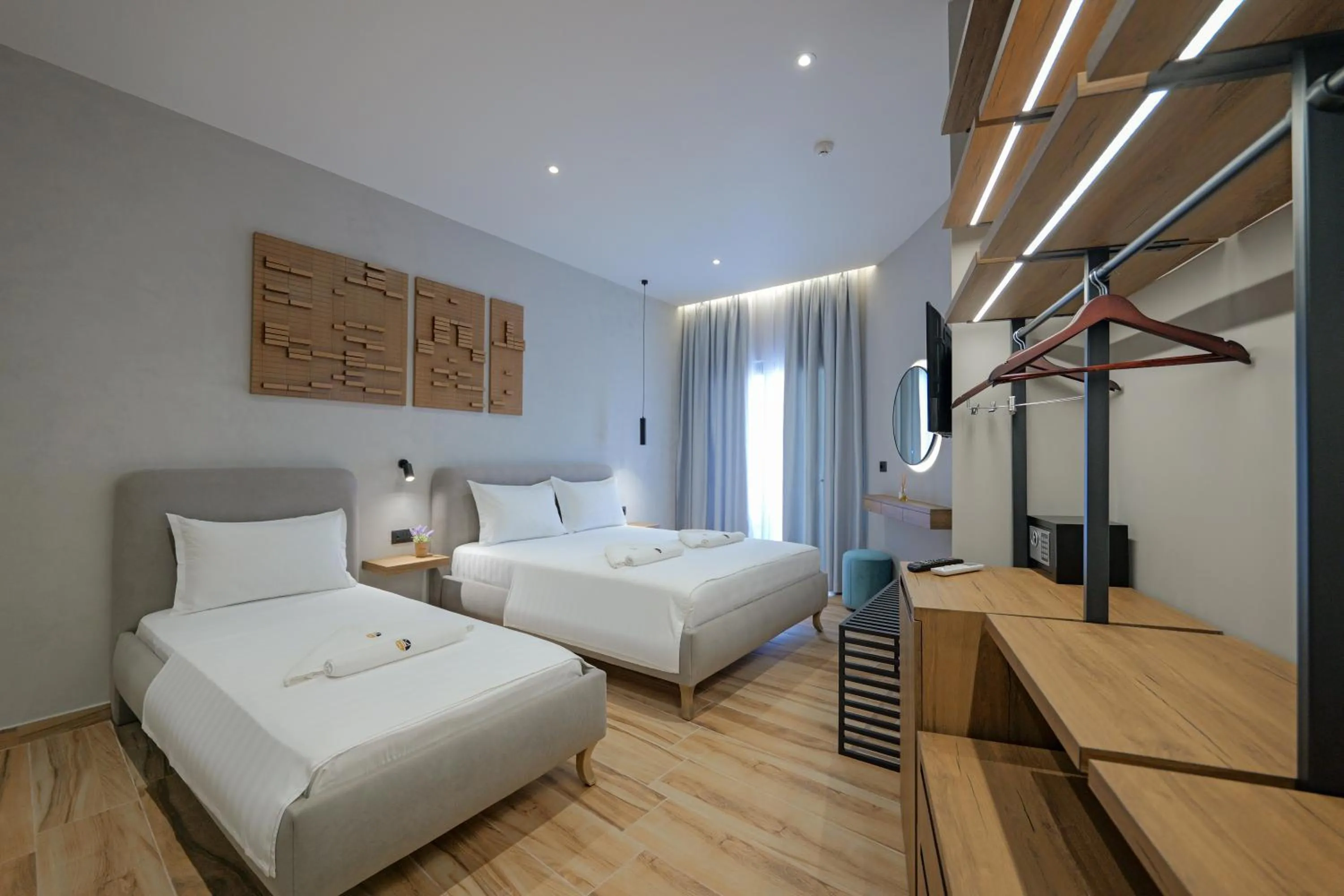 Bed in Hotel Kroi