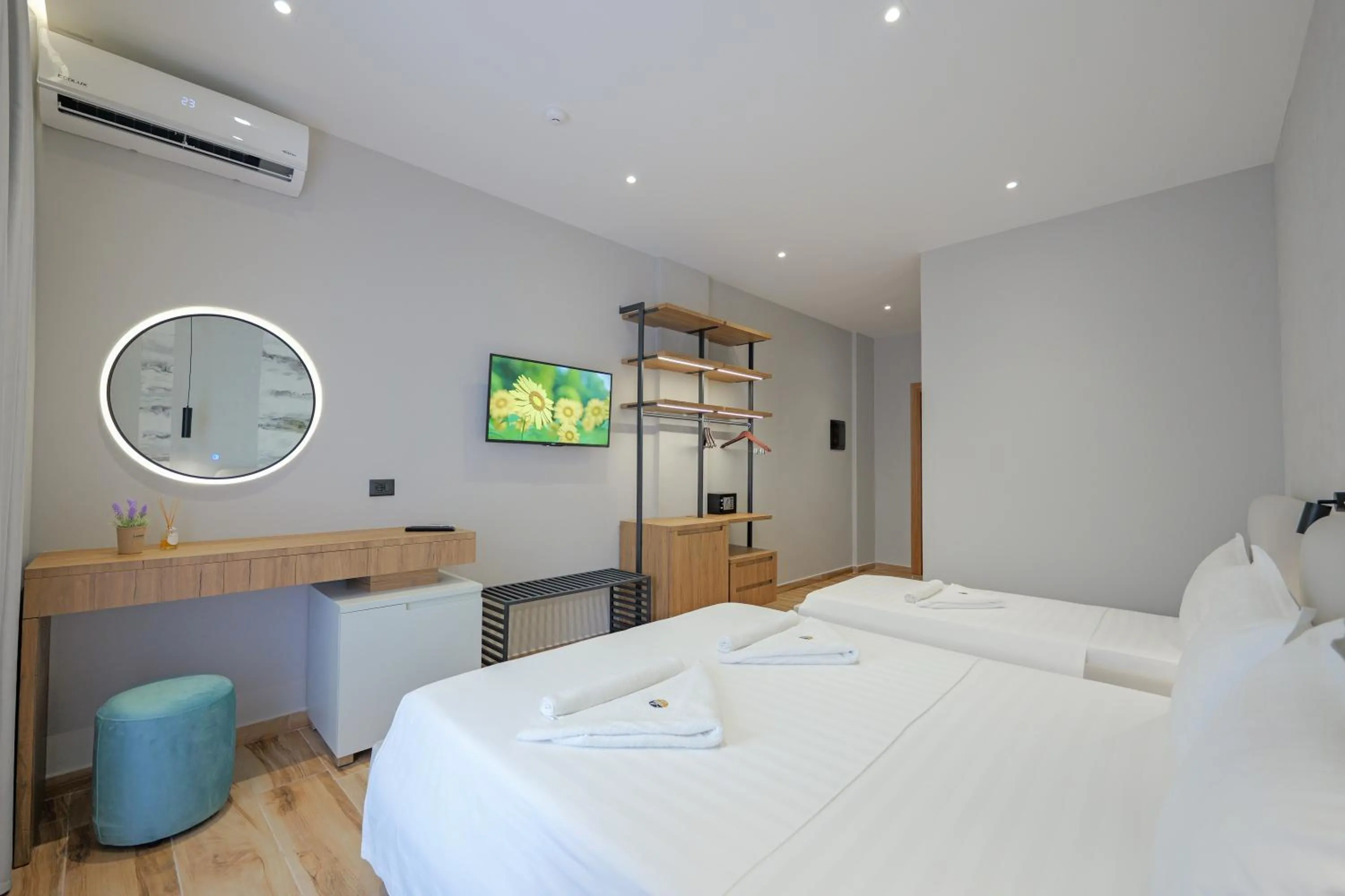 Bed in Hotel Kroi