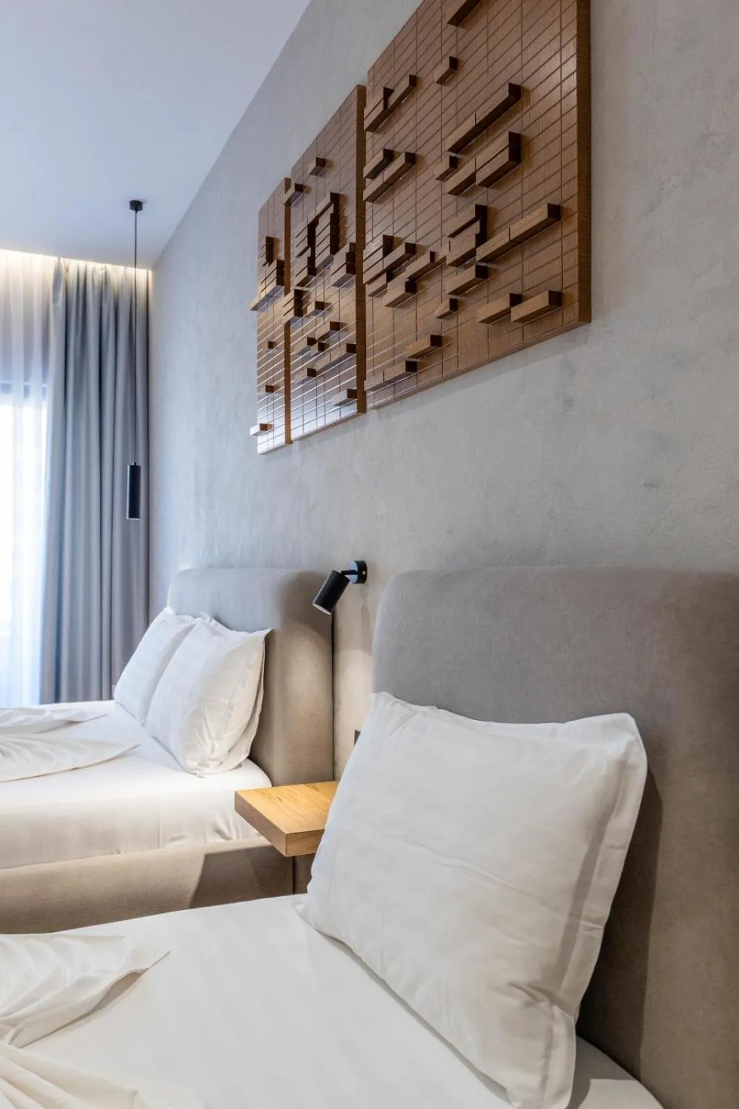 Bed in Hotel Kroi