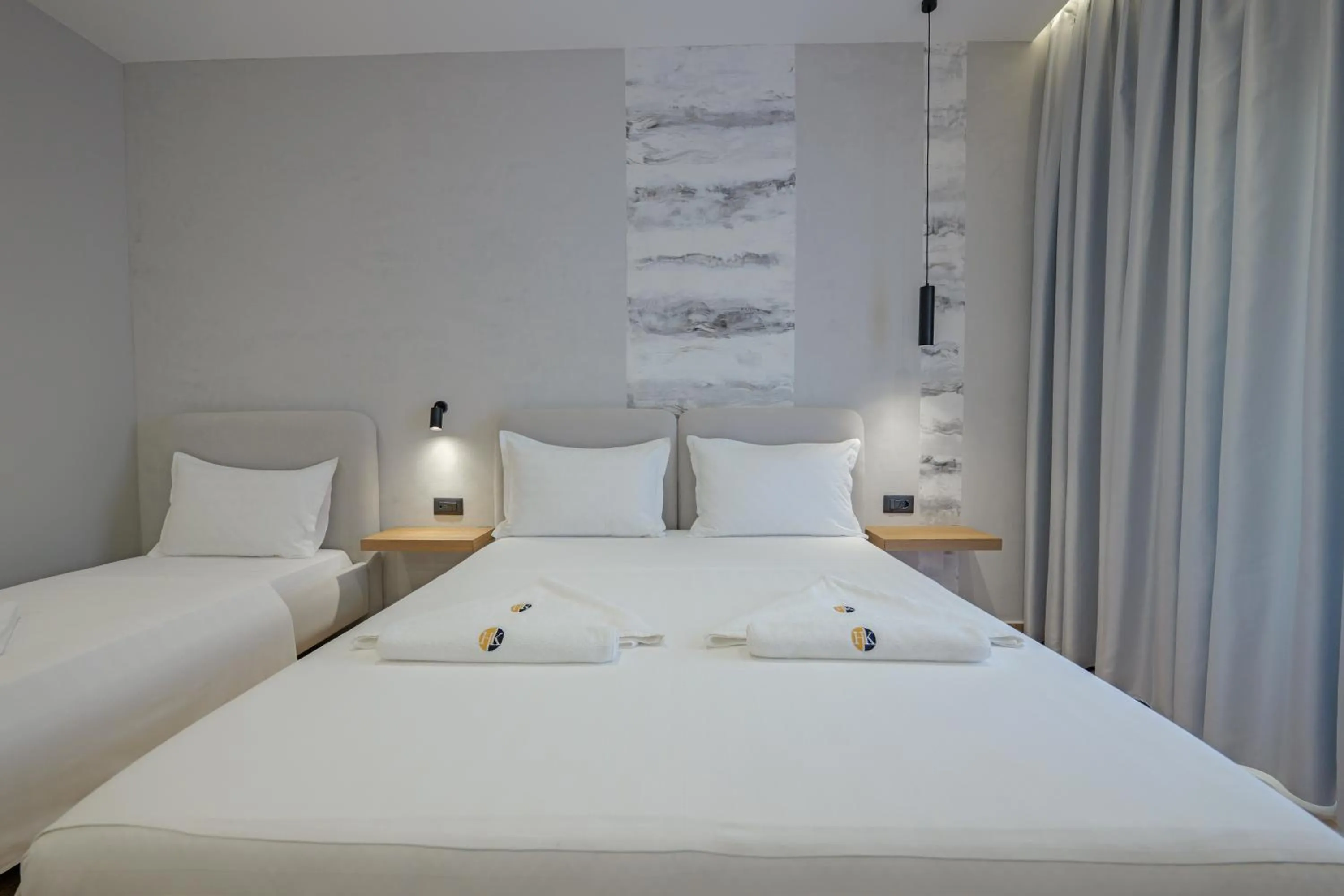 Bed in Hotel Kroi