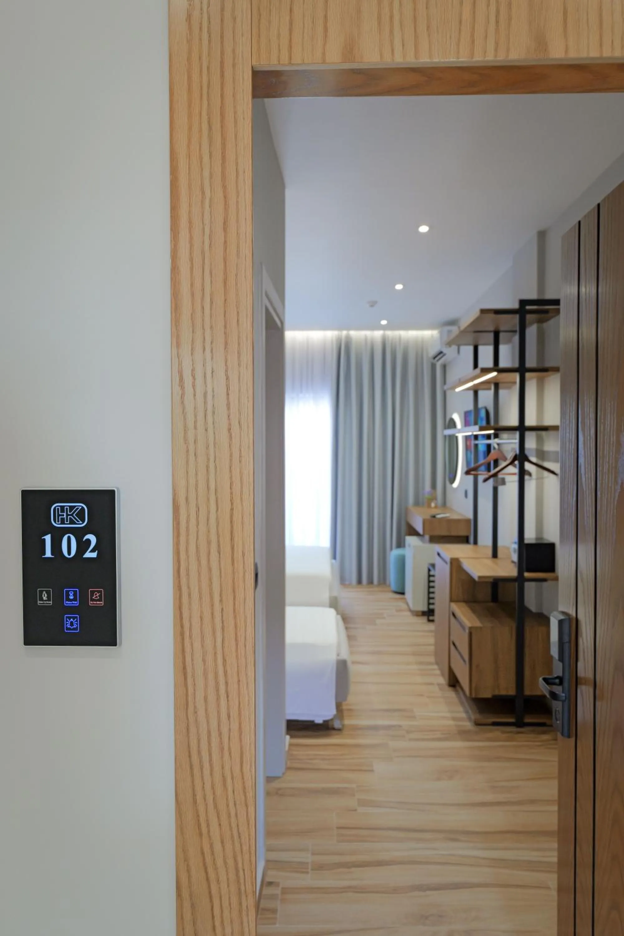 Bed in Hotel Kroi