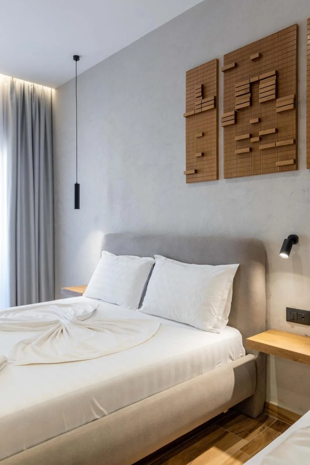 Bed in Hotel Kroi