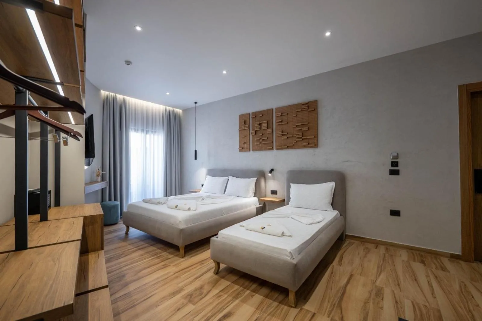 Bed in Hotel Kroi