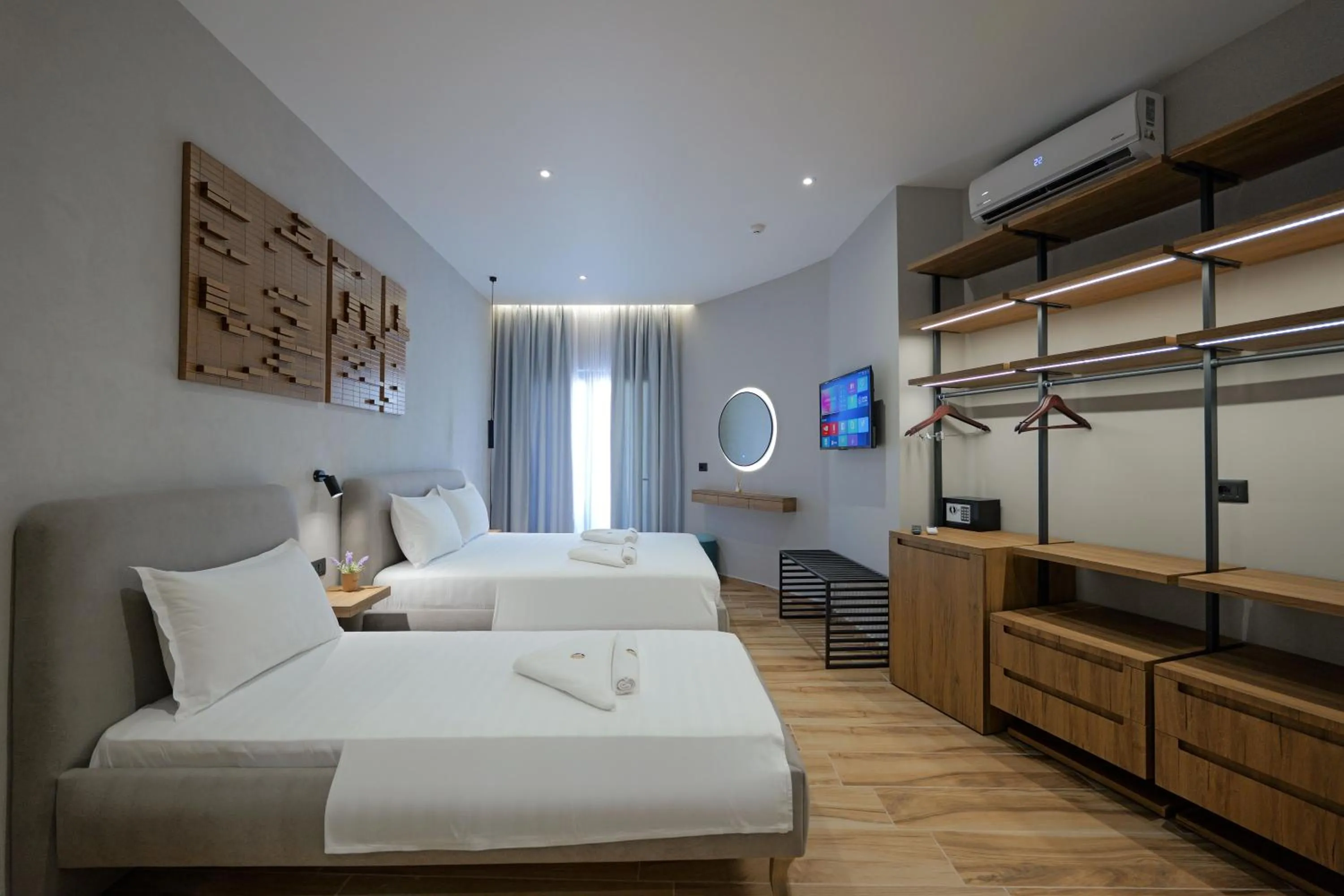 Bed in Hotel Kroi