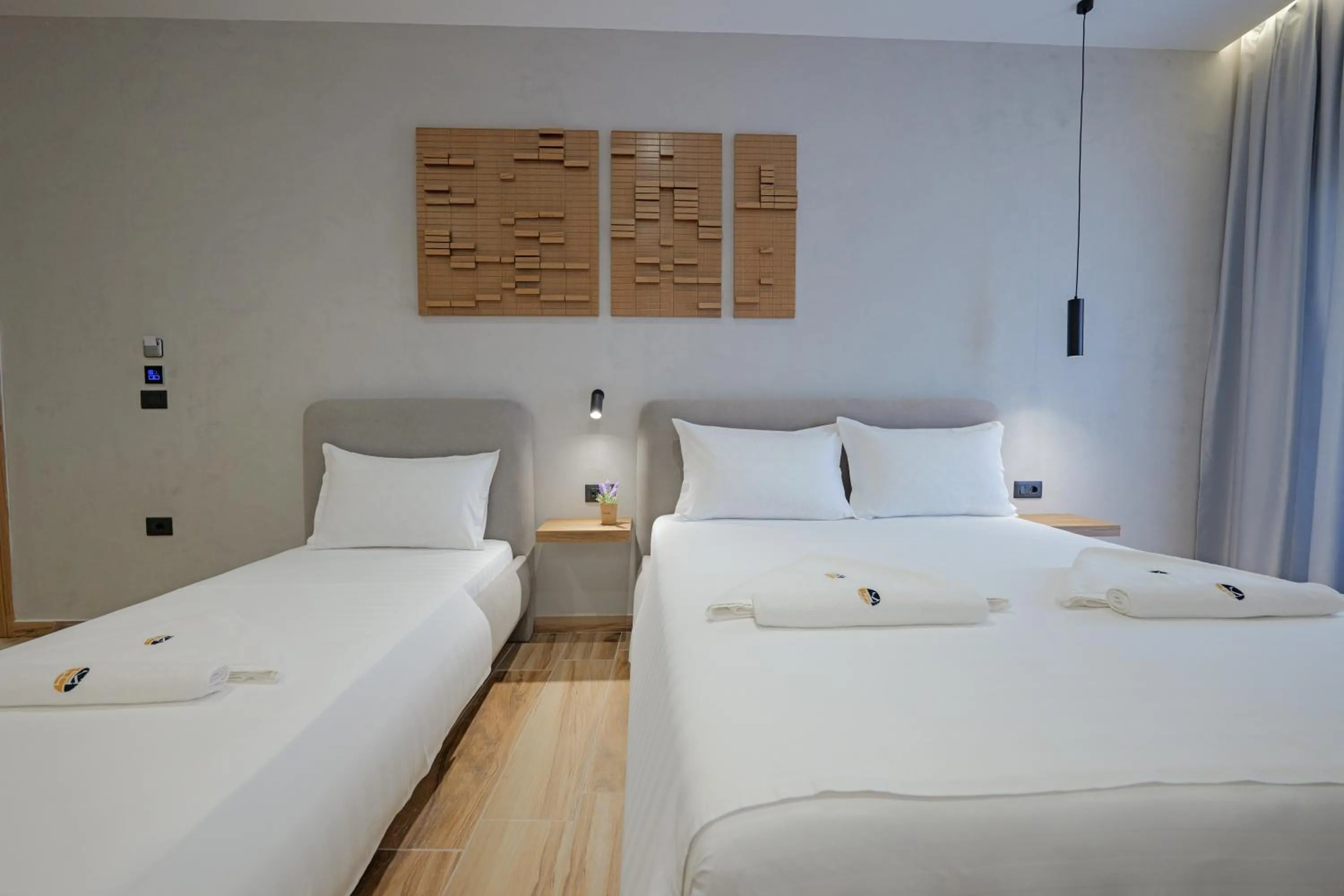 Bed in Hotel Kroi