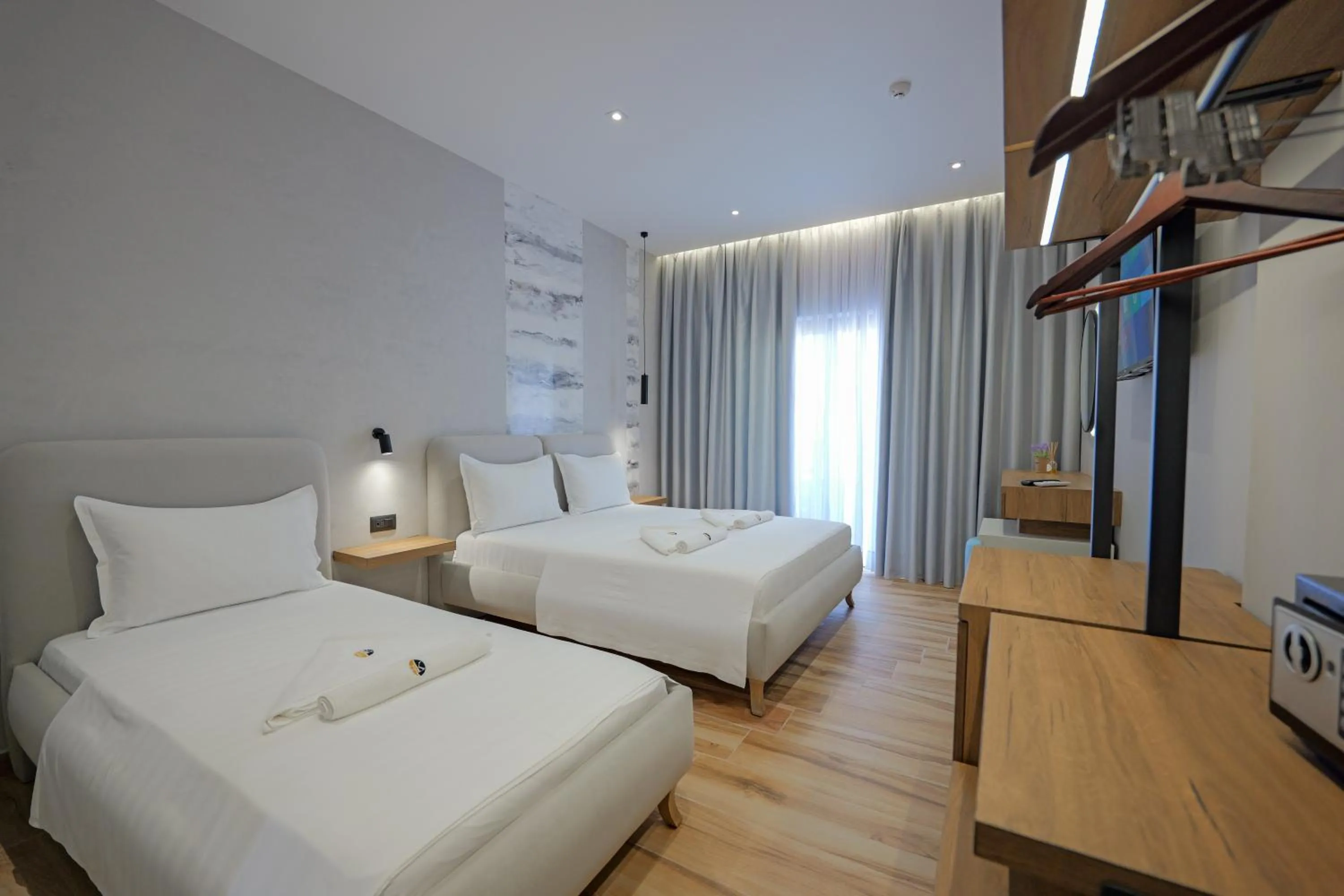 Bed in Hotel Kroi