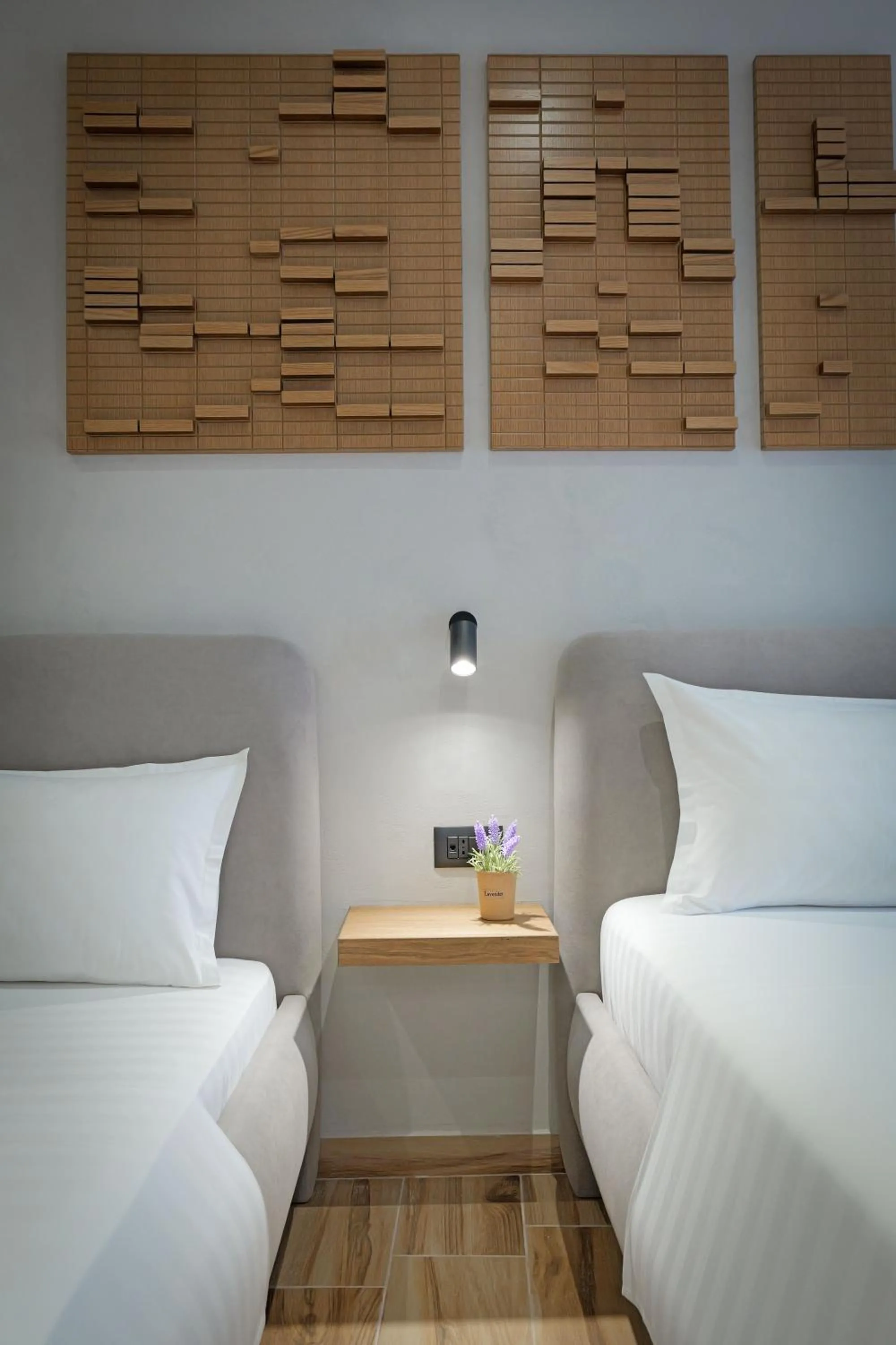 Bed in Hotel Kroi