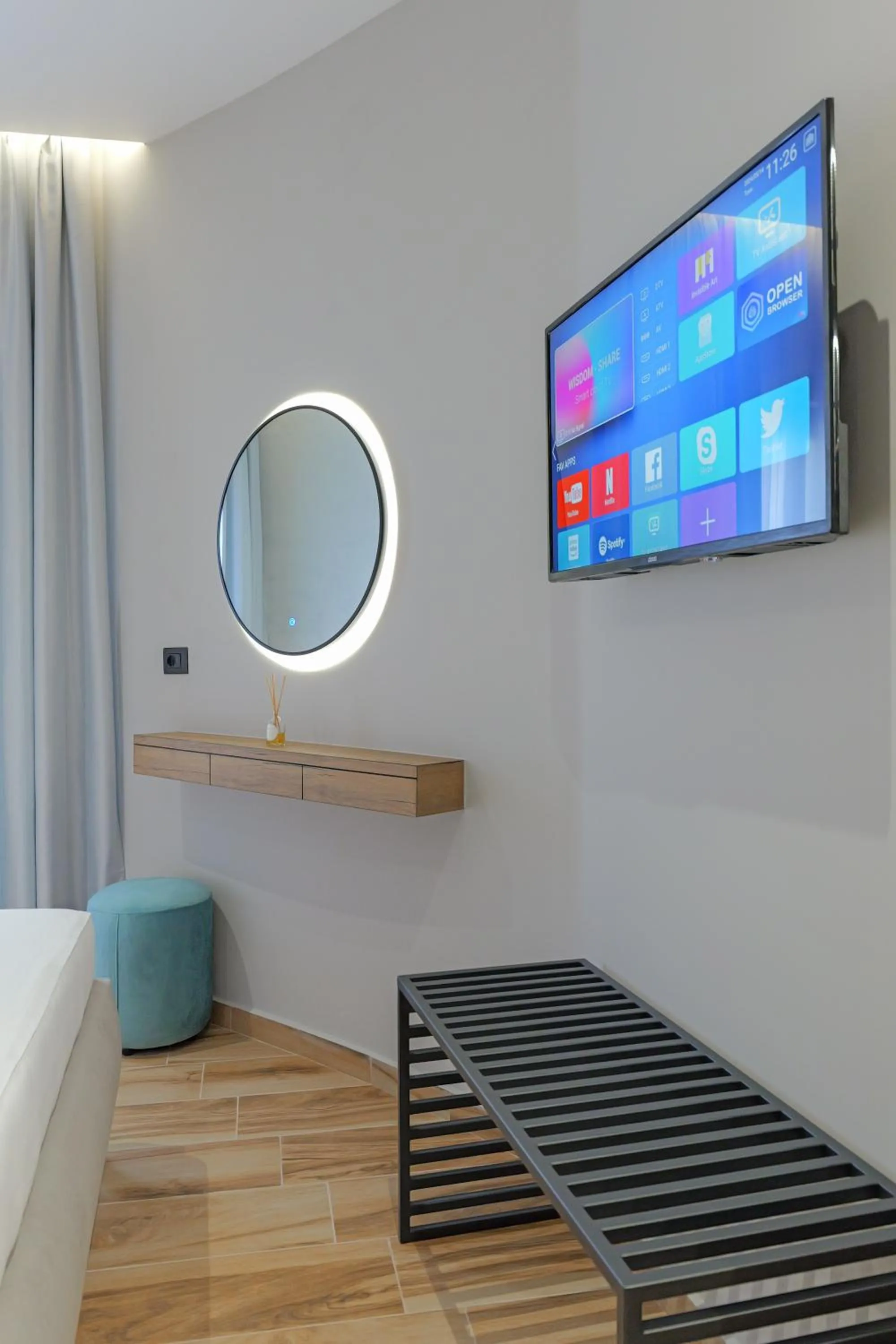 Bed in Hotel Kroi