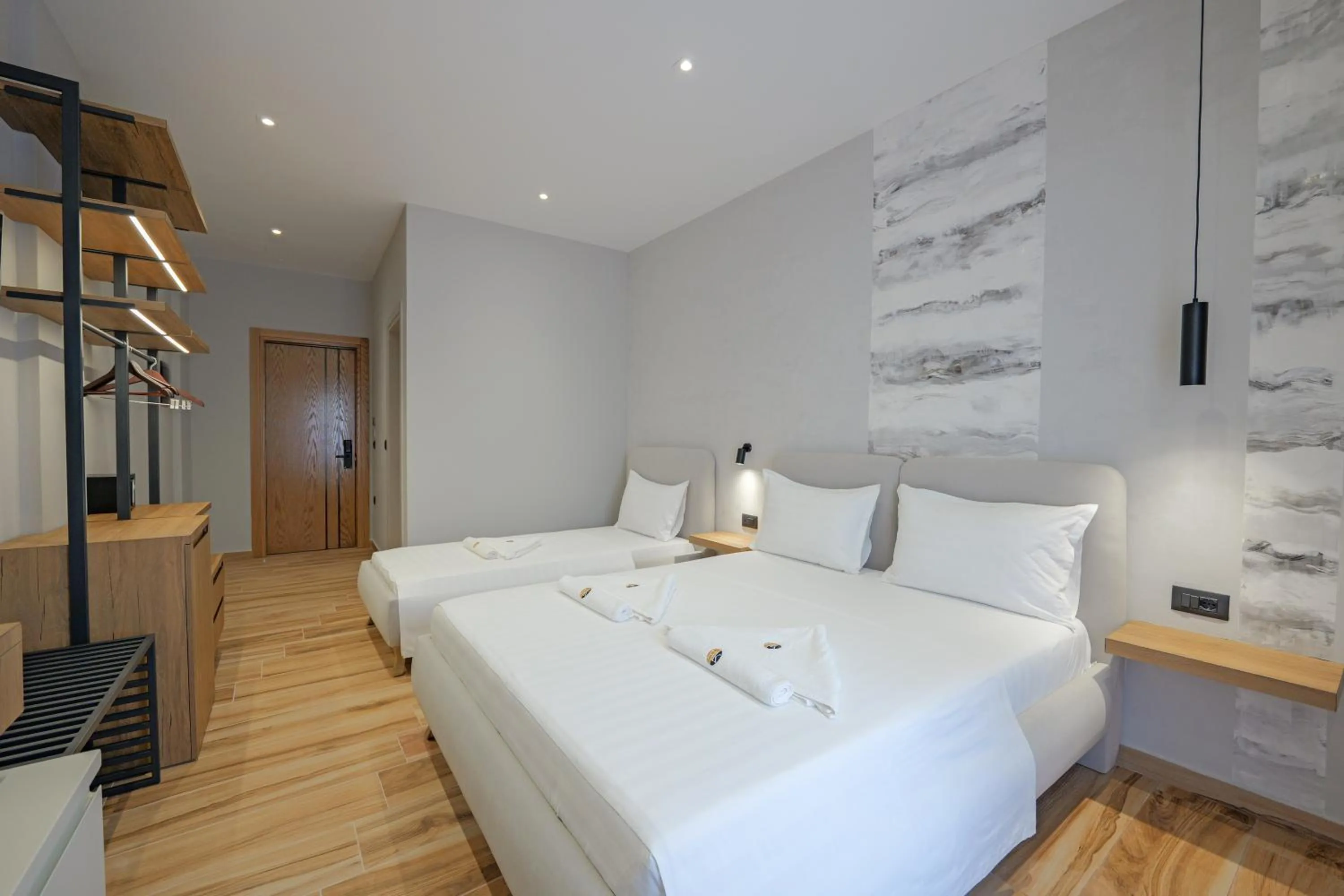 Bed in Hotel Kroi