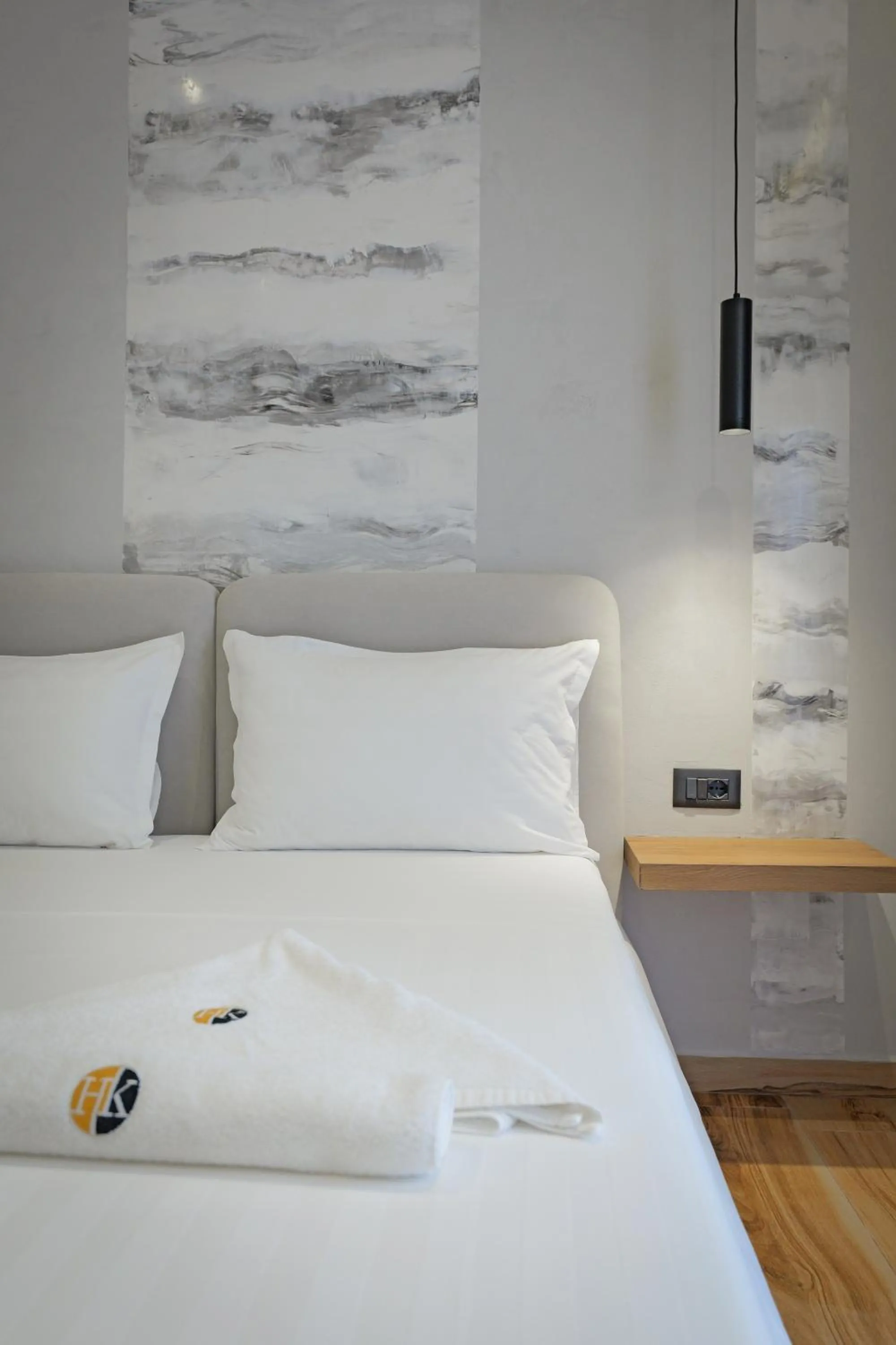 Bed in Hotel Kroi