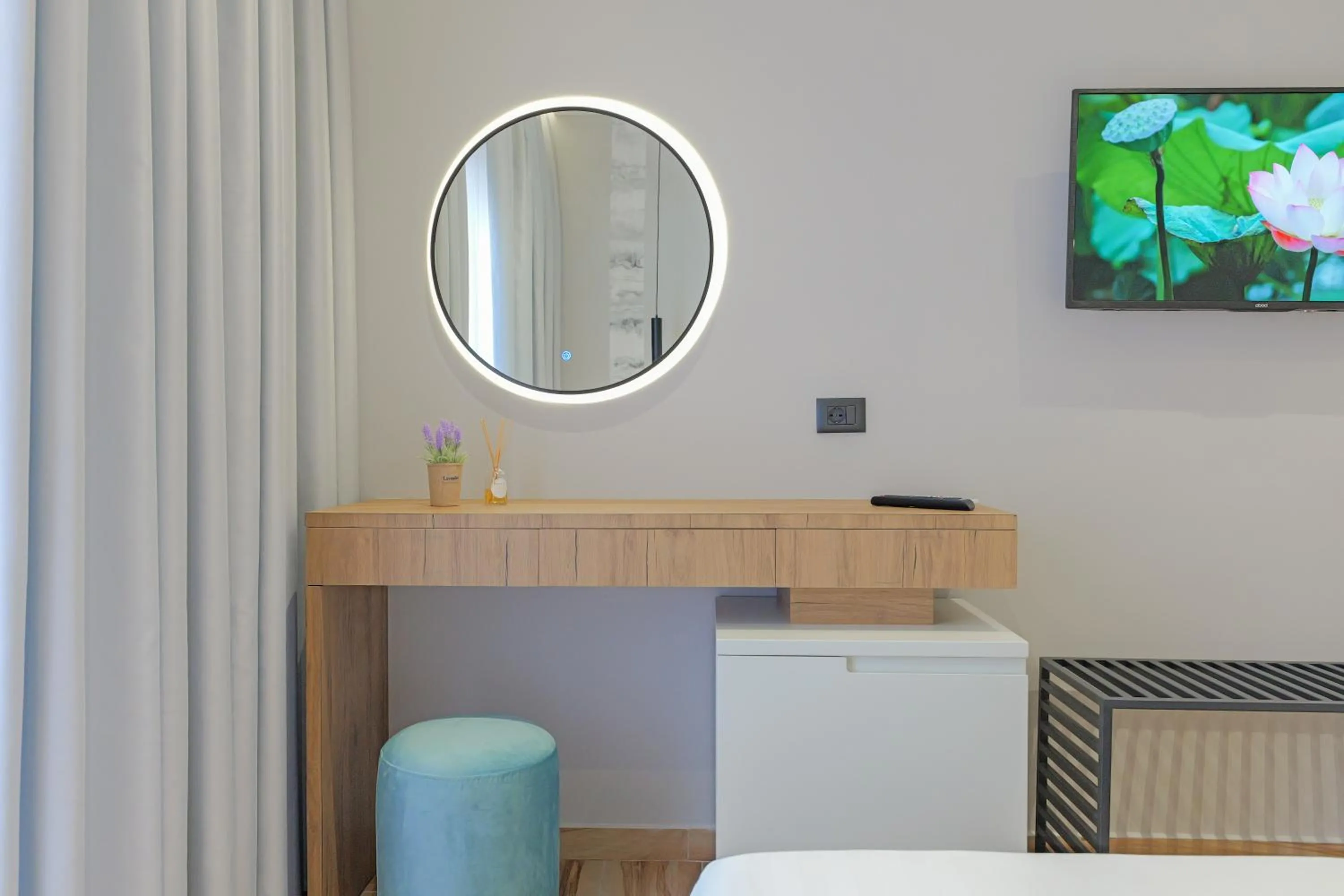 Bed in Hotel Kroi