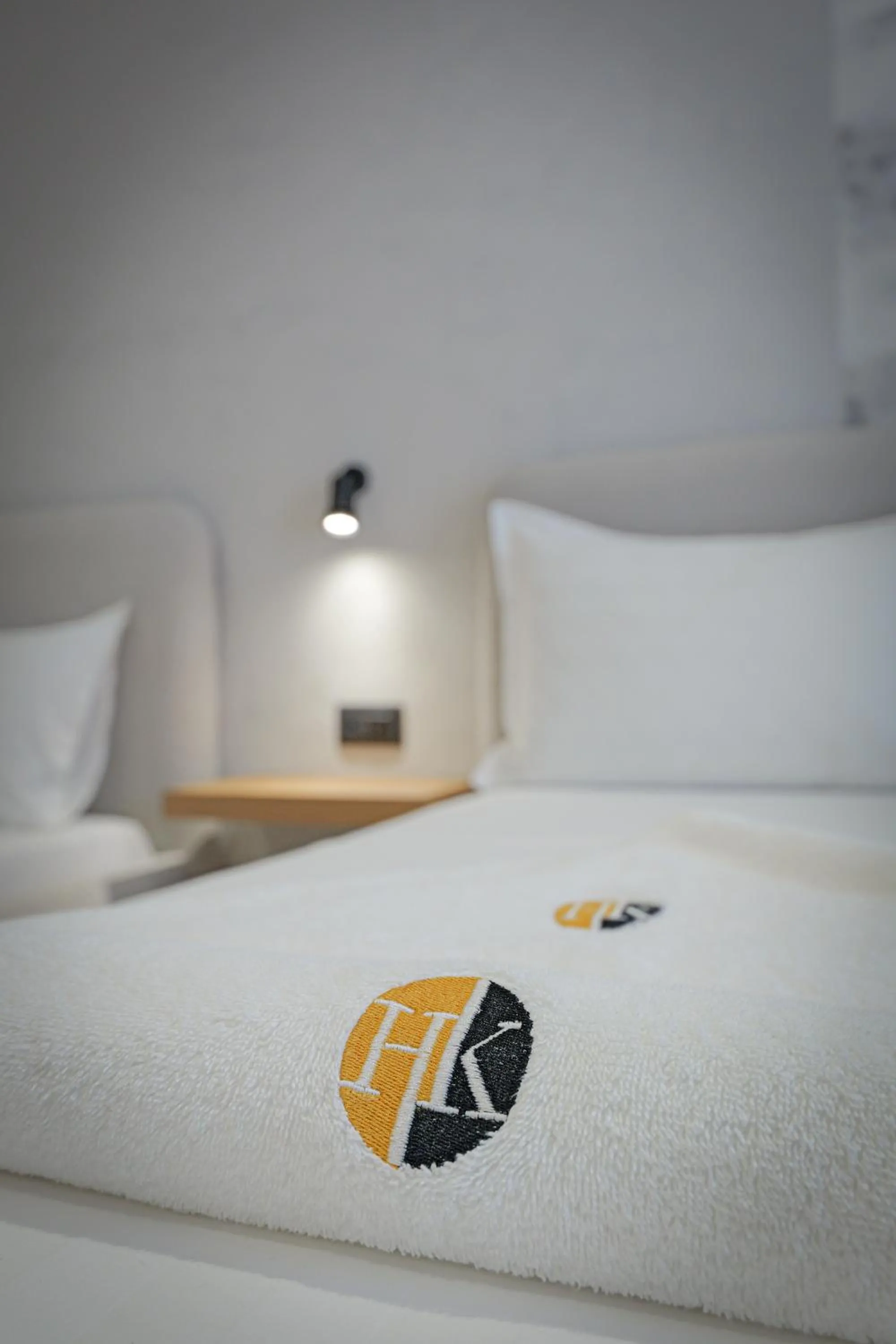 Bed in Hotel Kroi