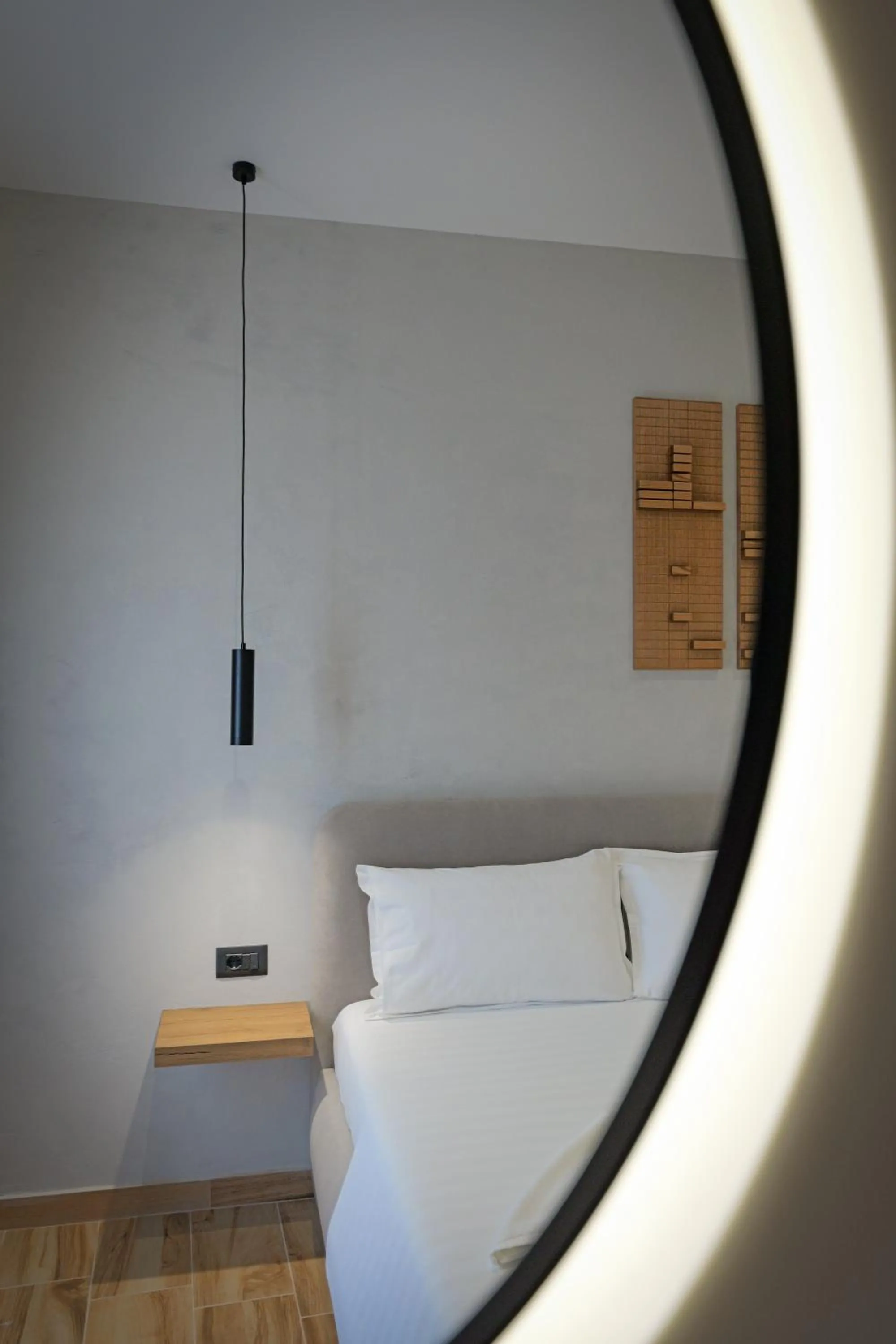 Bed in Hotel Kroi